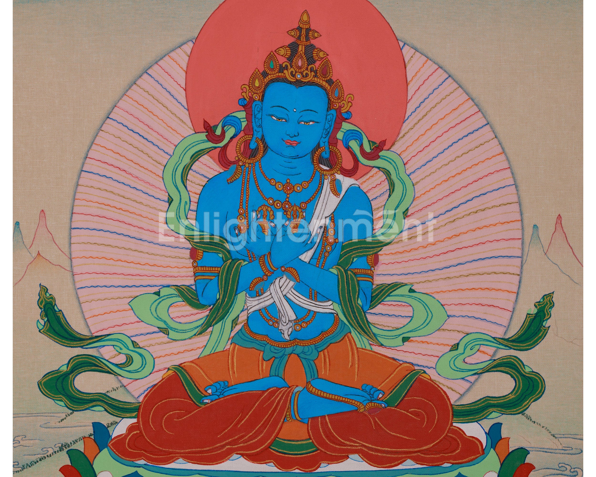 Traditional Vajradhara Artwork | Adi Buddha of Wisdom and Protection