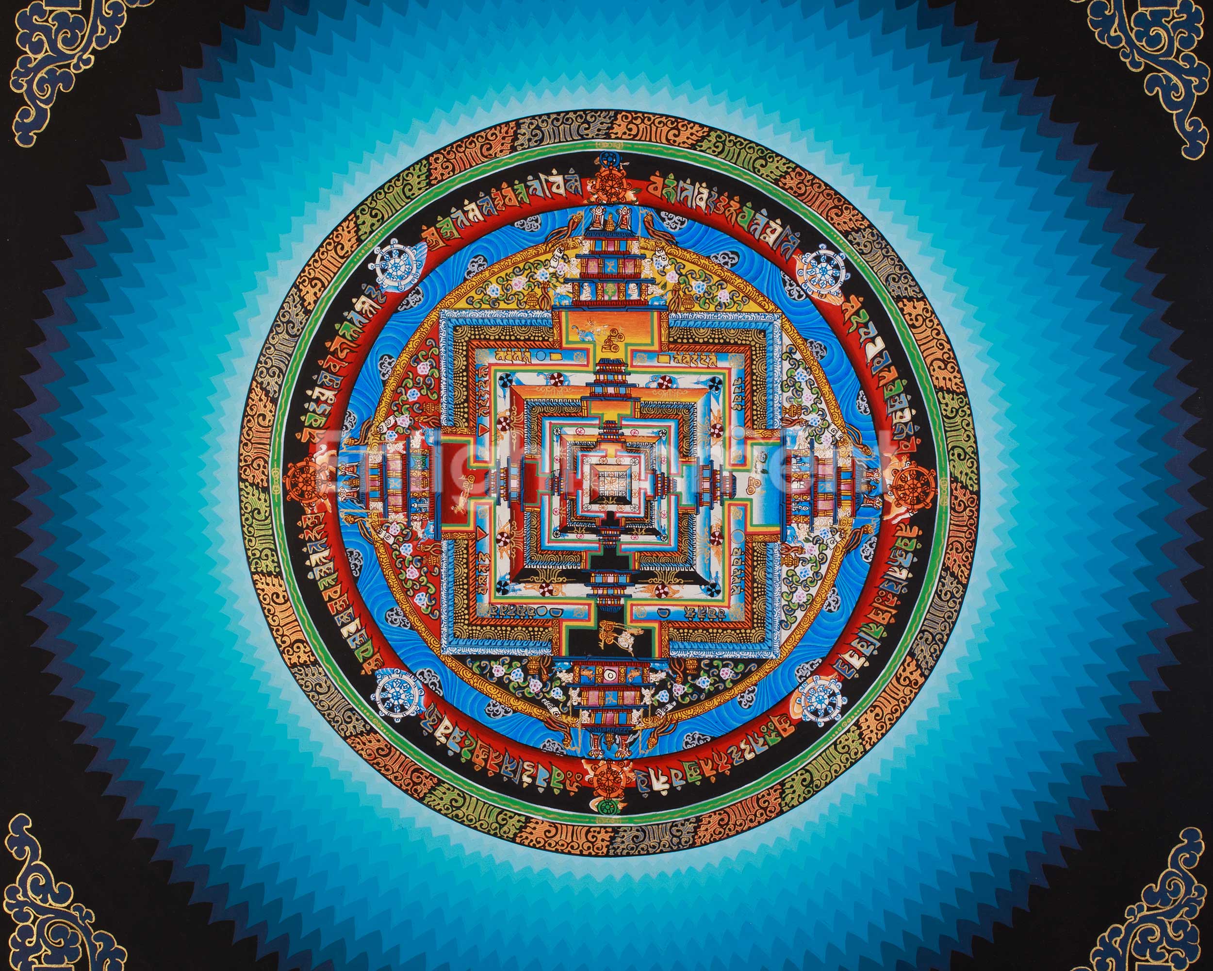 Kalachakra Mandala Buddhist Art | Spiritual Awakening