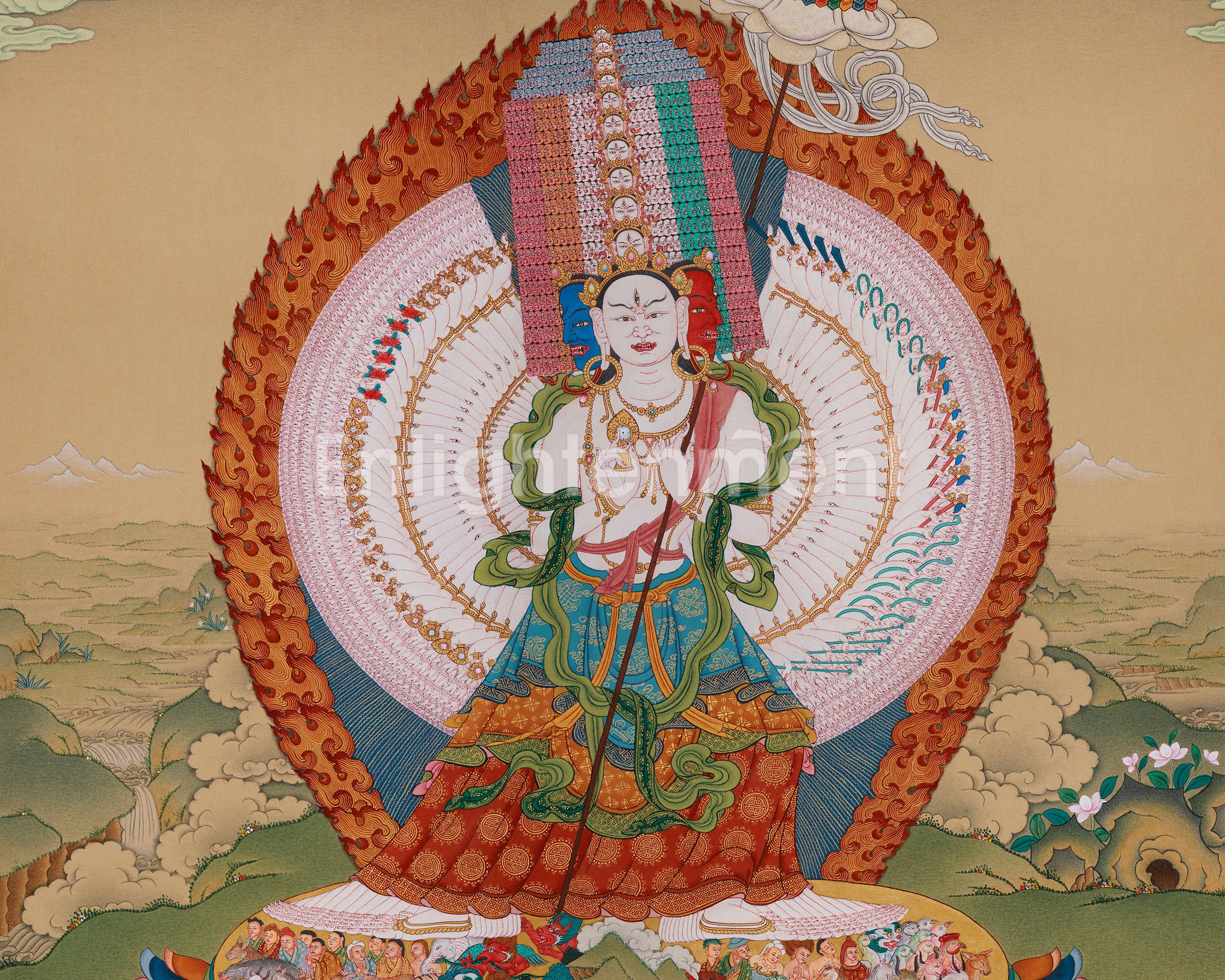 Buddhist Deity Dukar Thangka | The Supreme Protector