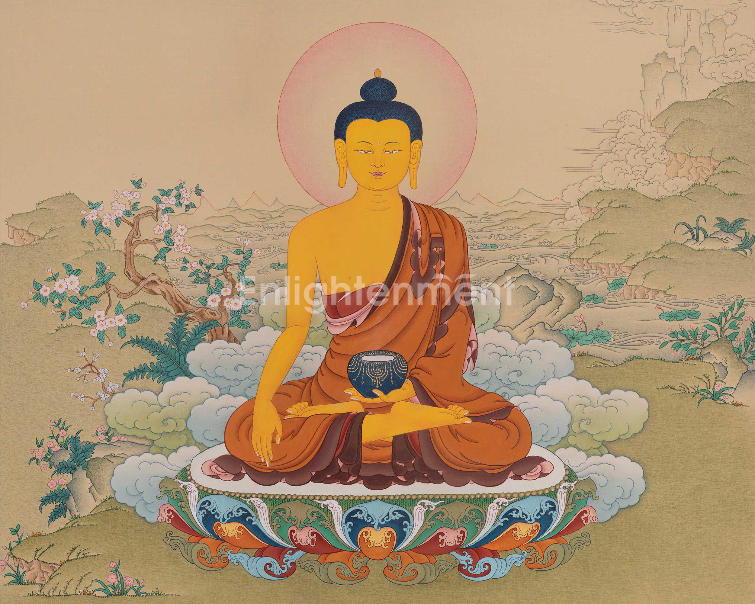 Historical Buddha Shakyamuni Spiritual Art | Siddhartha Gautama | Sage of The Shakya Clan