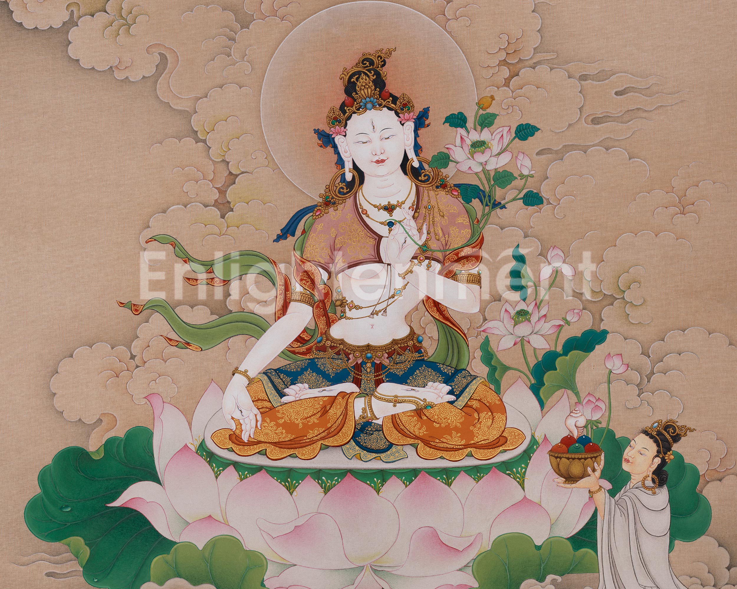 Tibetan Art of White Tara | Sita Tara | Healing and Long-Life Deity