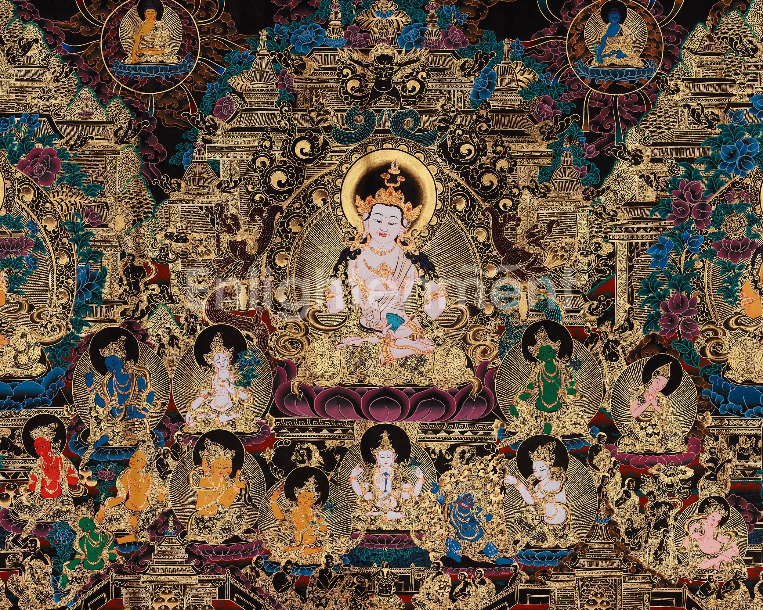 Spiritual Thangka of Vajrasattva | Purification Deity