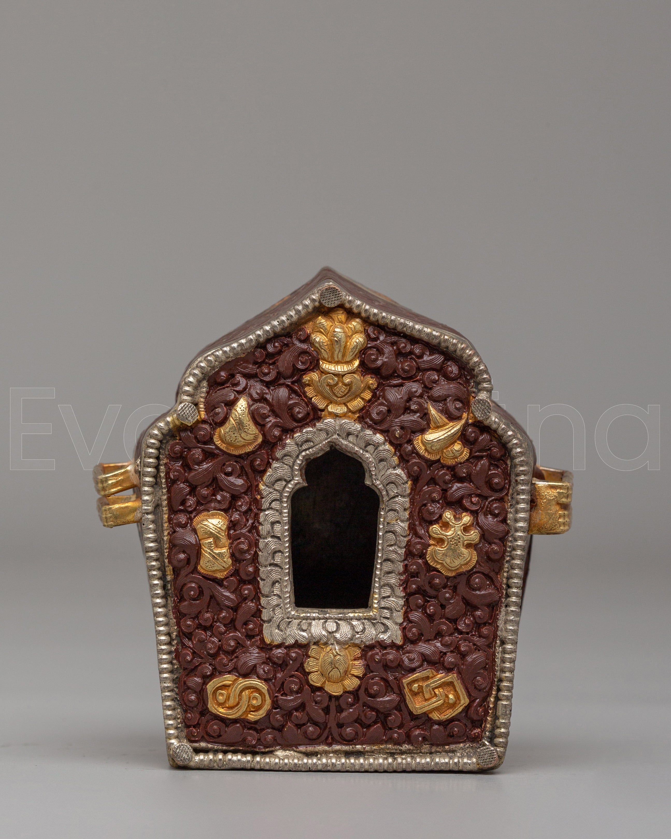 Tibetan Auspicious Symbol Ghau Box