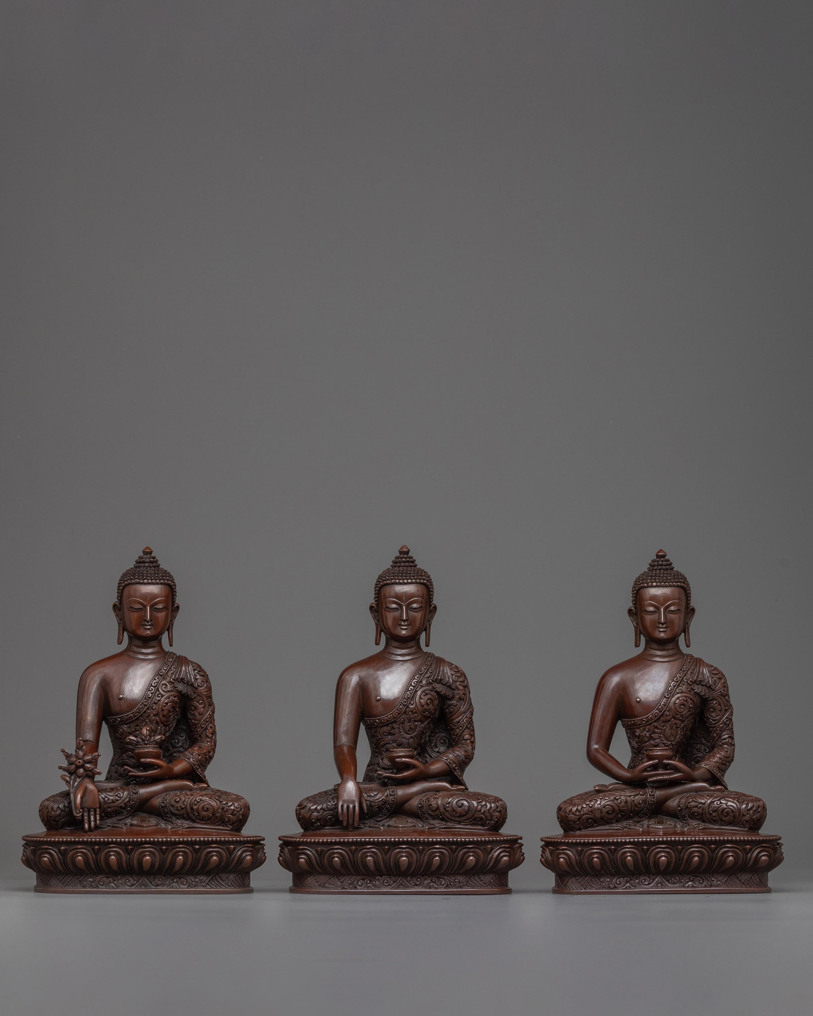 three wise buddhas