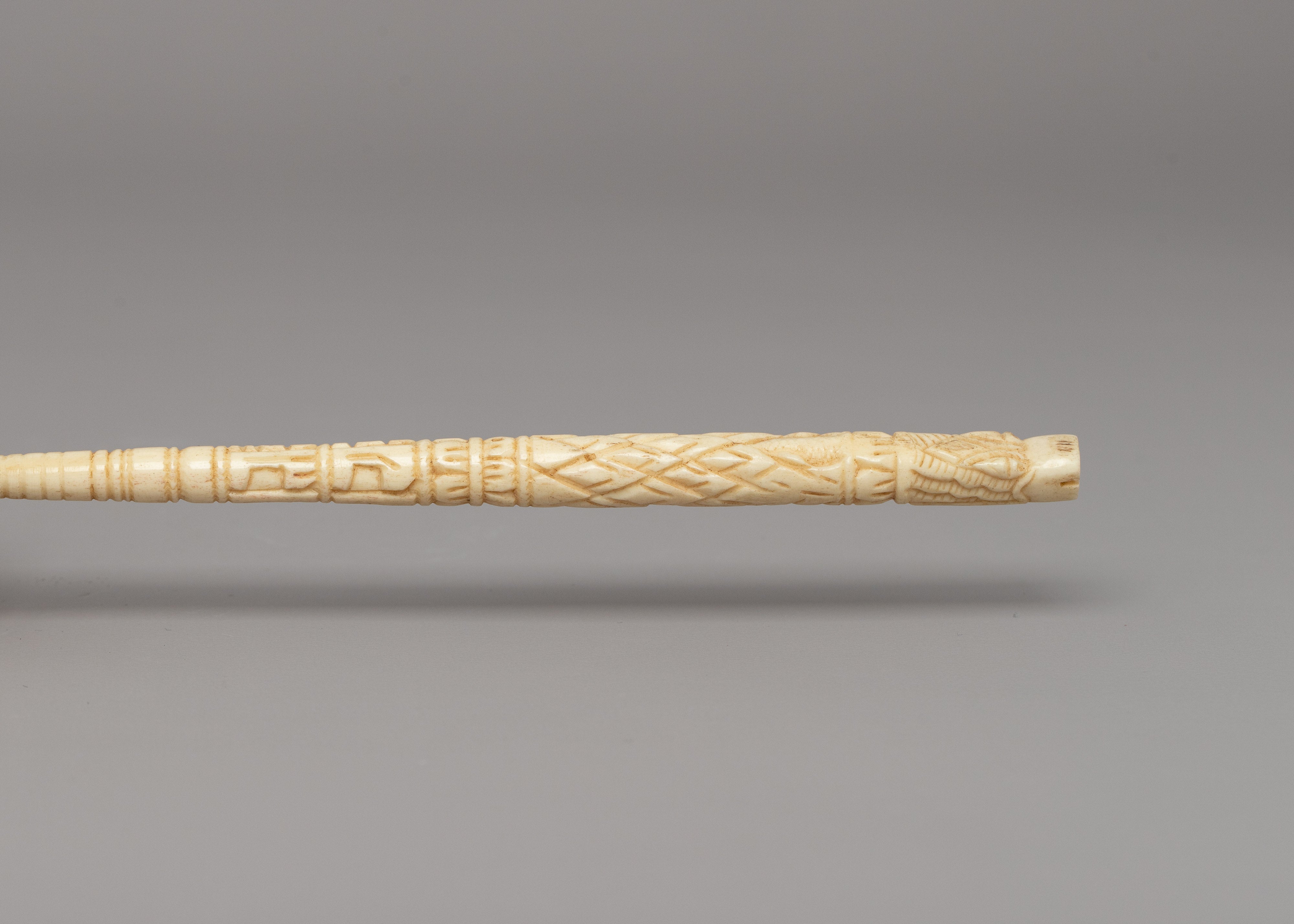 Handmolded Prayer Wheel | A Buffalo Bone Tibetan Mani Wheel