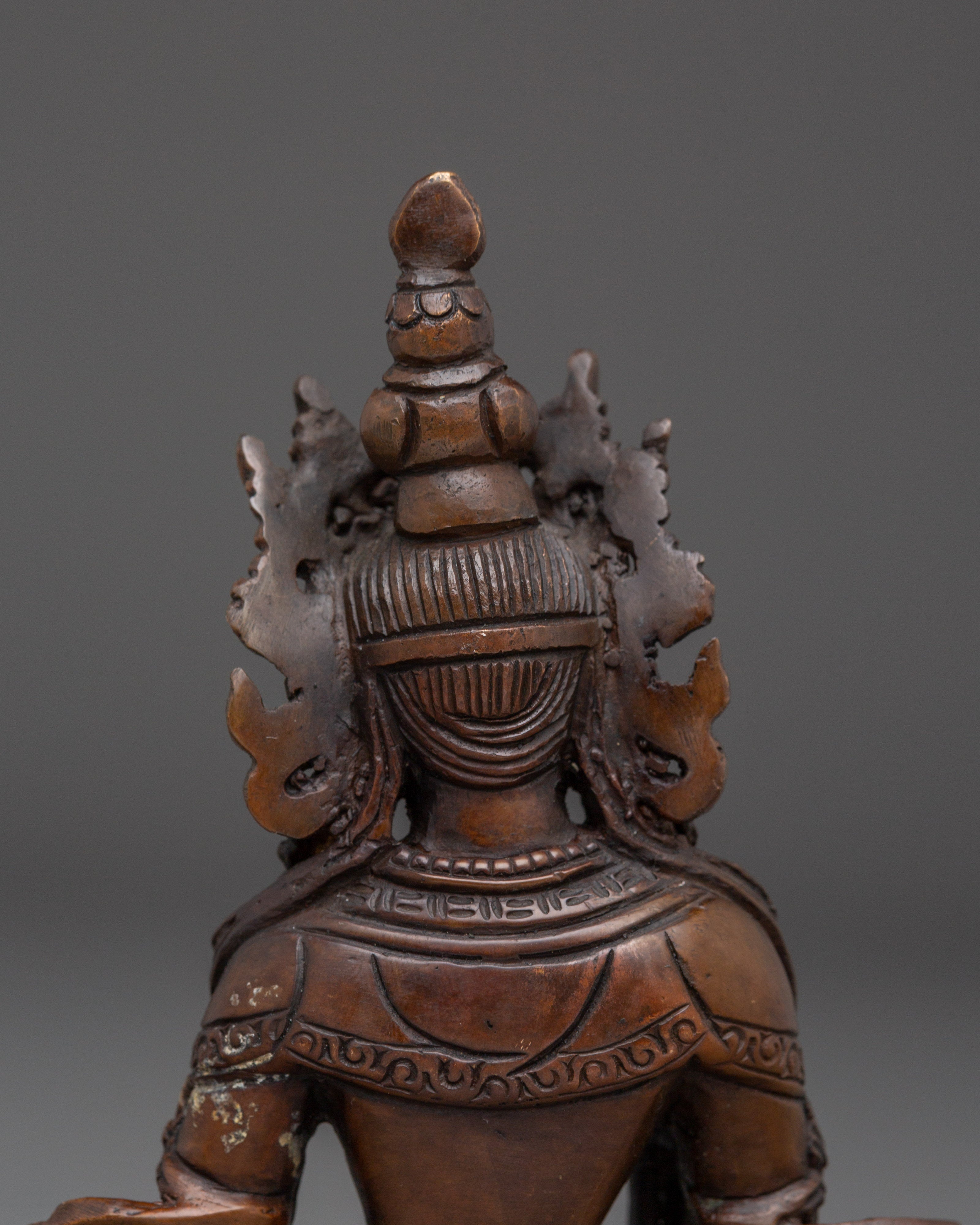 Oxidized Vajrasattva Decor Statue | Dorje Sempa - Purification Deity