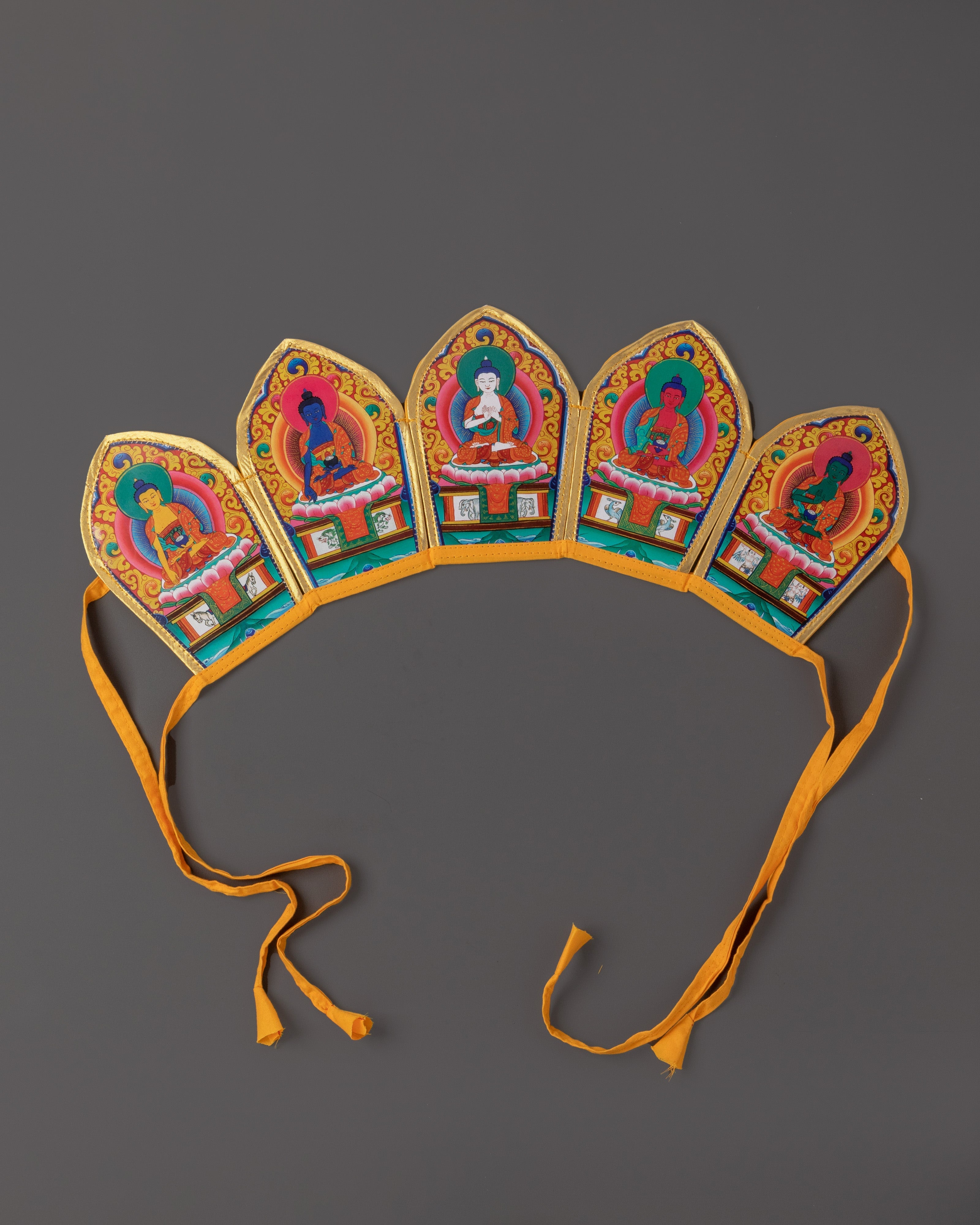 Five Dhyani Buddhas Ritual Crown