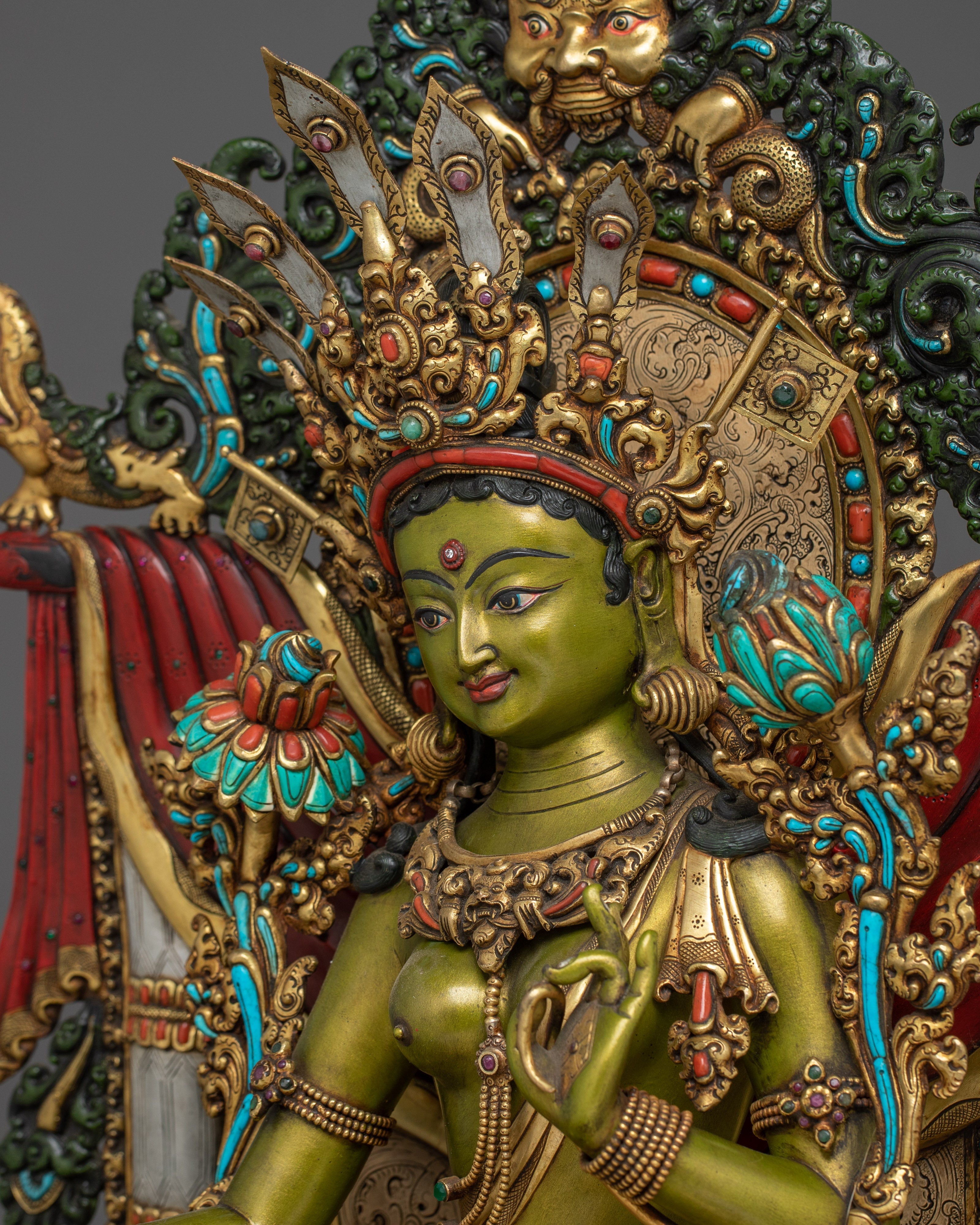 Magnificent Green Tara Statue | Shyama Tara - Mother of All Buddhas