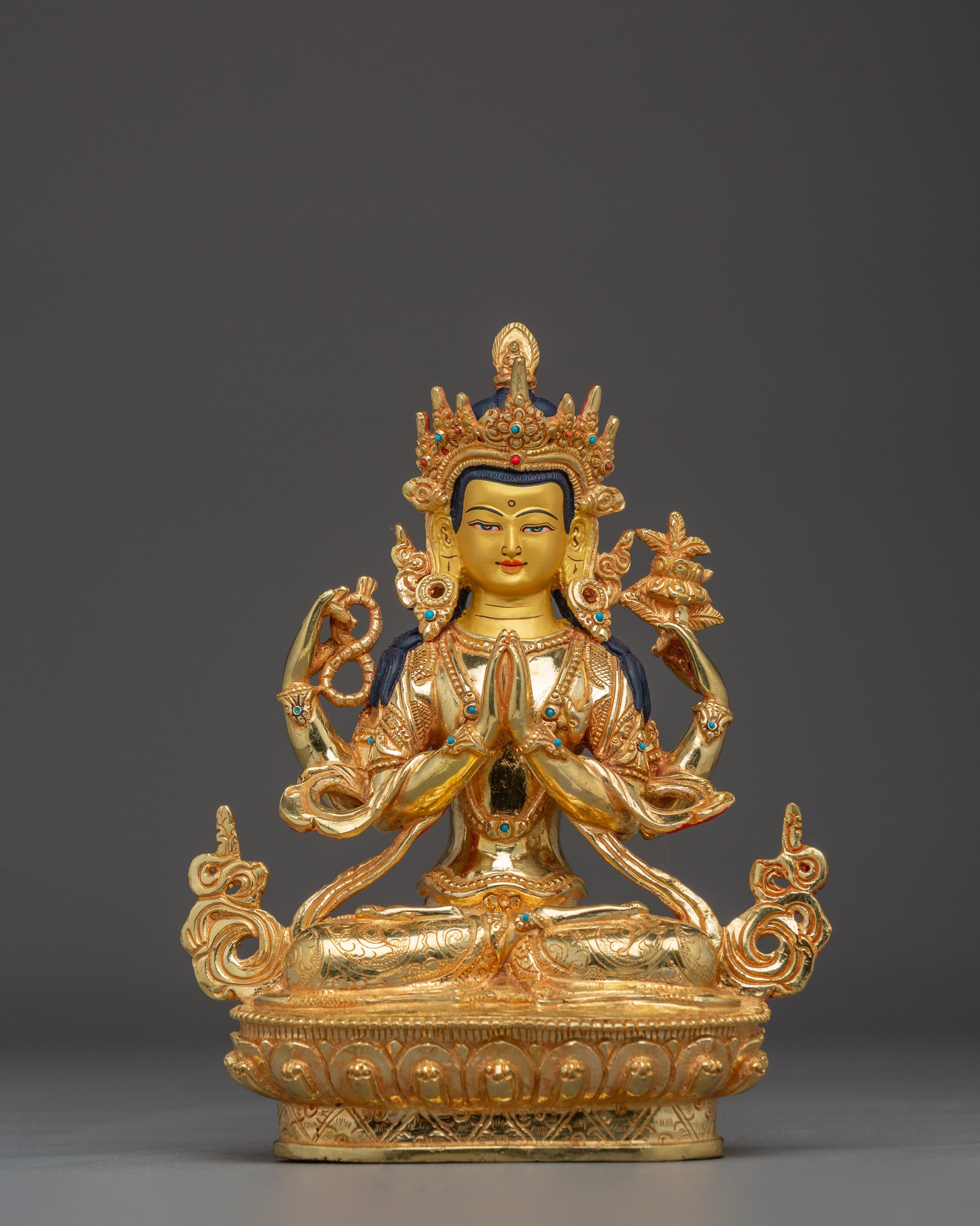 Golden Statue of Chenrezig