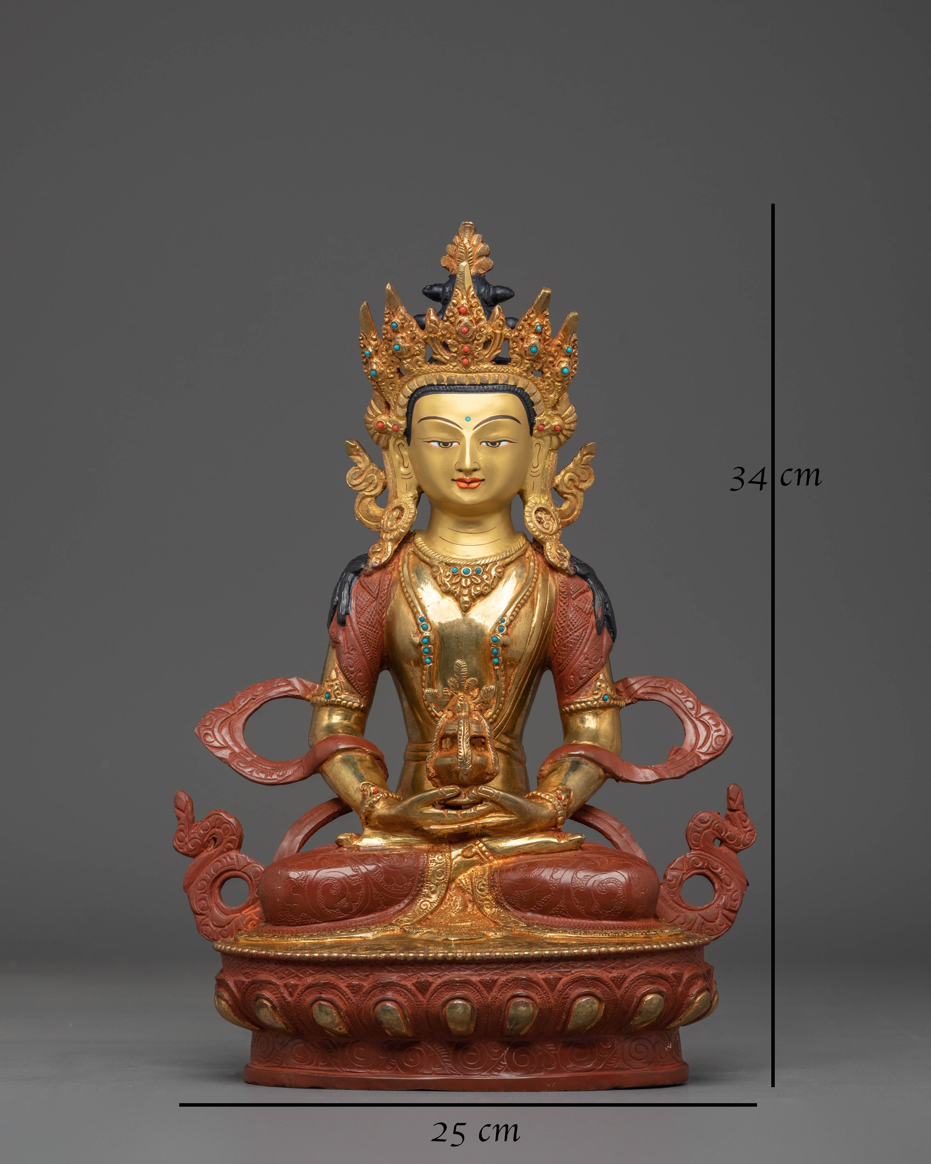 Spiritual Statue of Amitayus | Symbol of Infinite Life and Wisdom