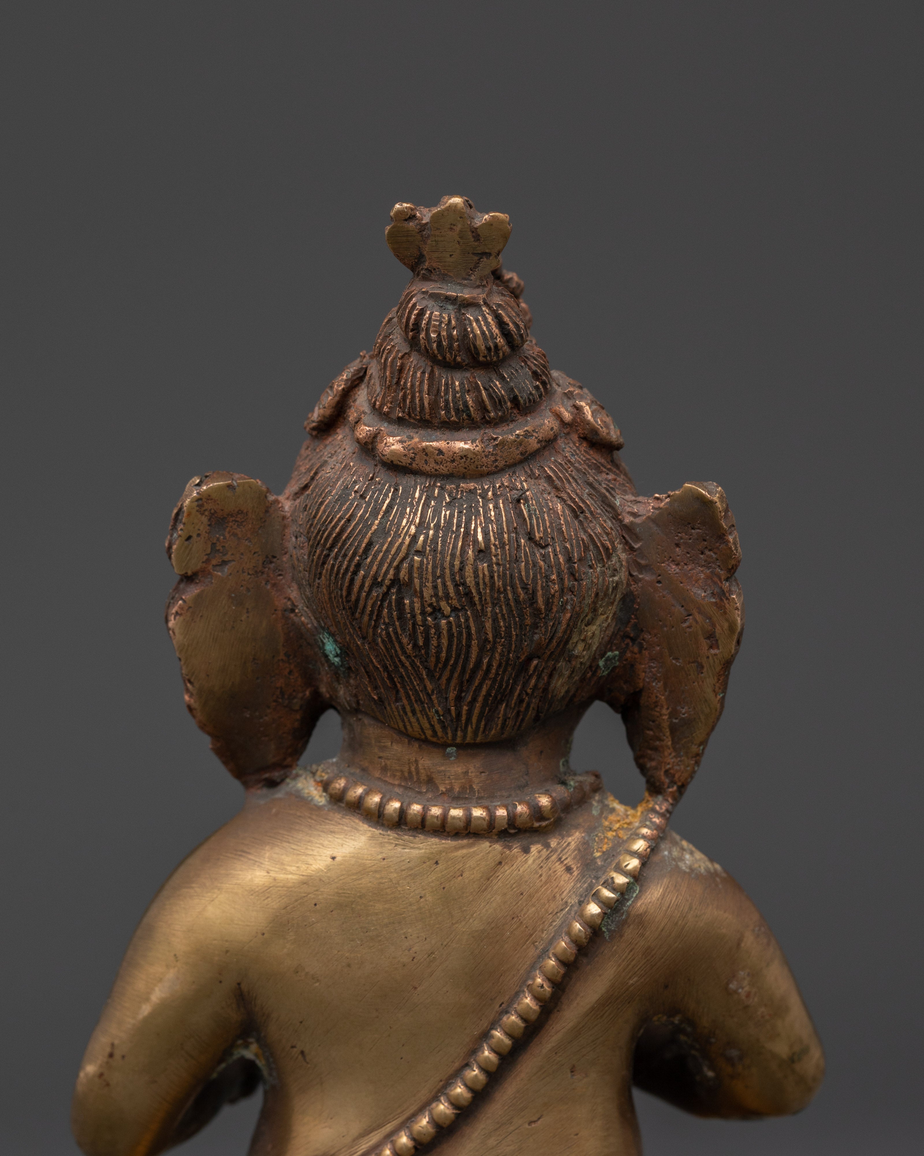 God of wisdom Ganesh figurine | 13cm, Brass Body