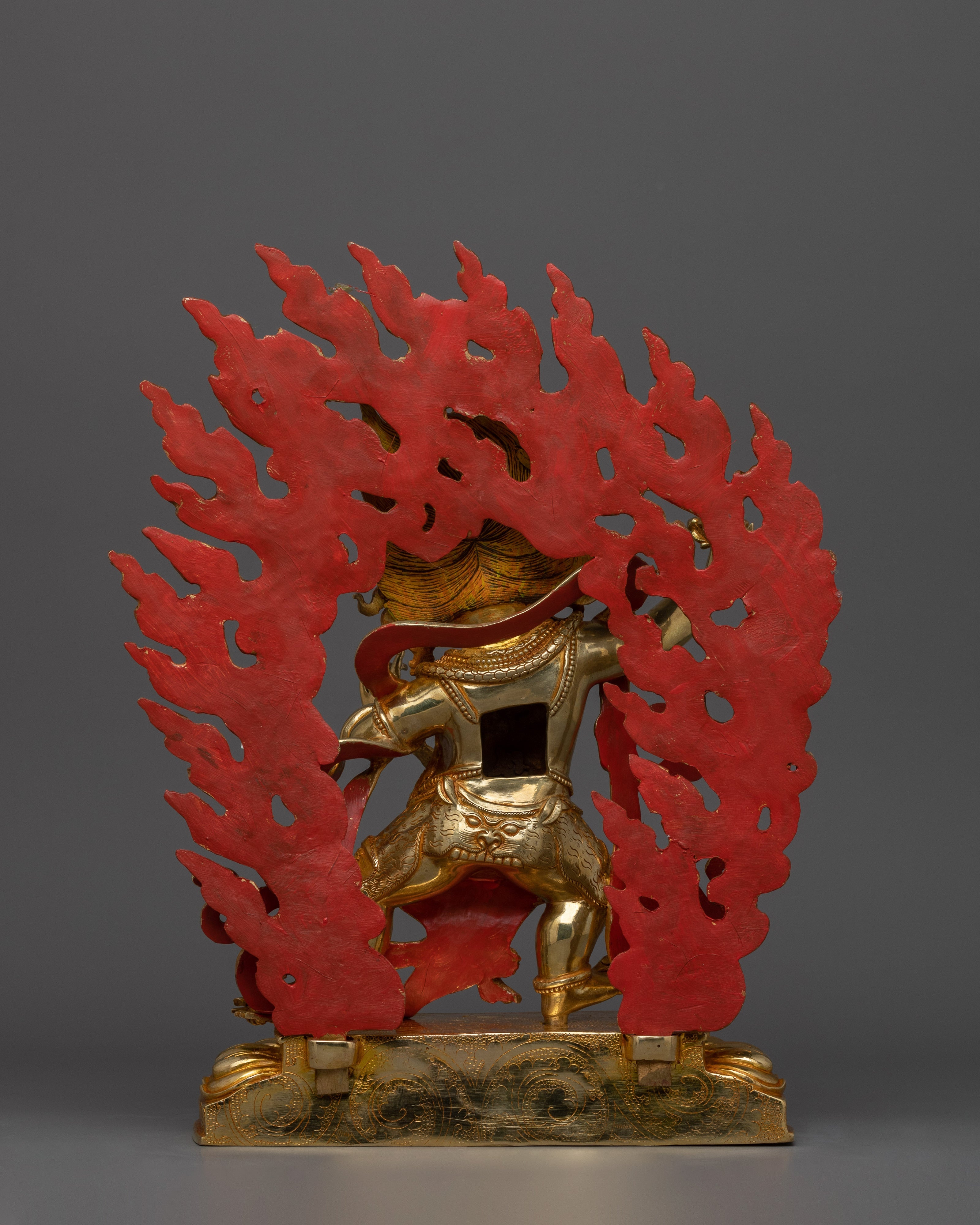 Handcrafted Tibetan Statue of Vajrapani | Wrathful Form