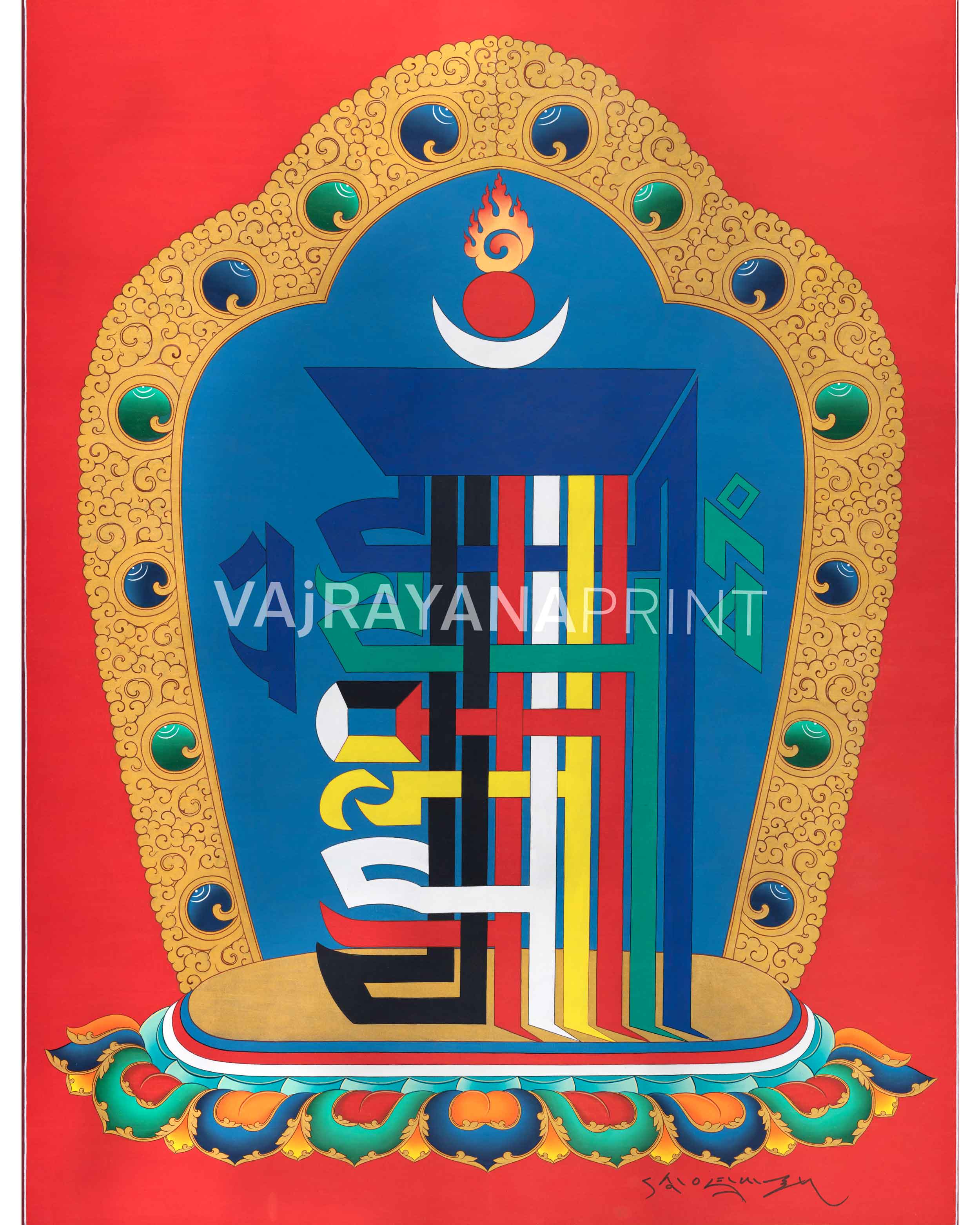 Kalachakra Mandala |Traditional Art Decor | Thangka Print