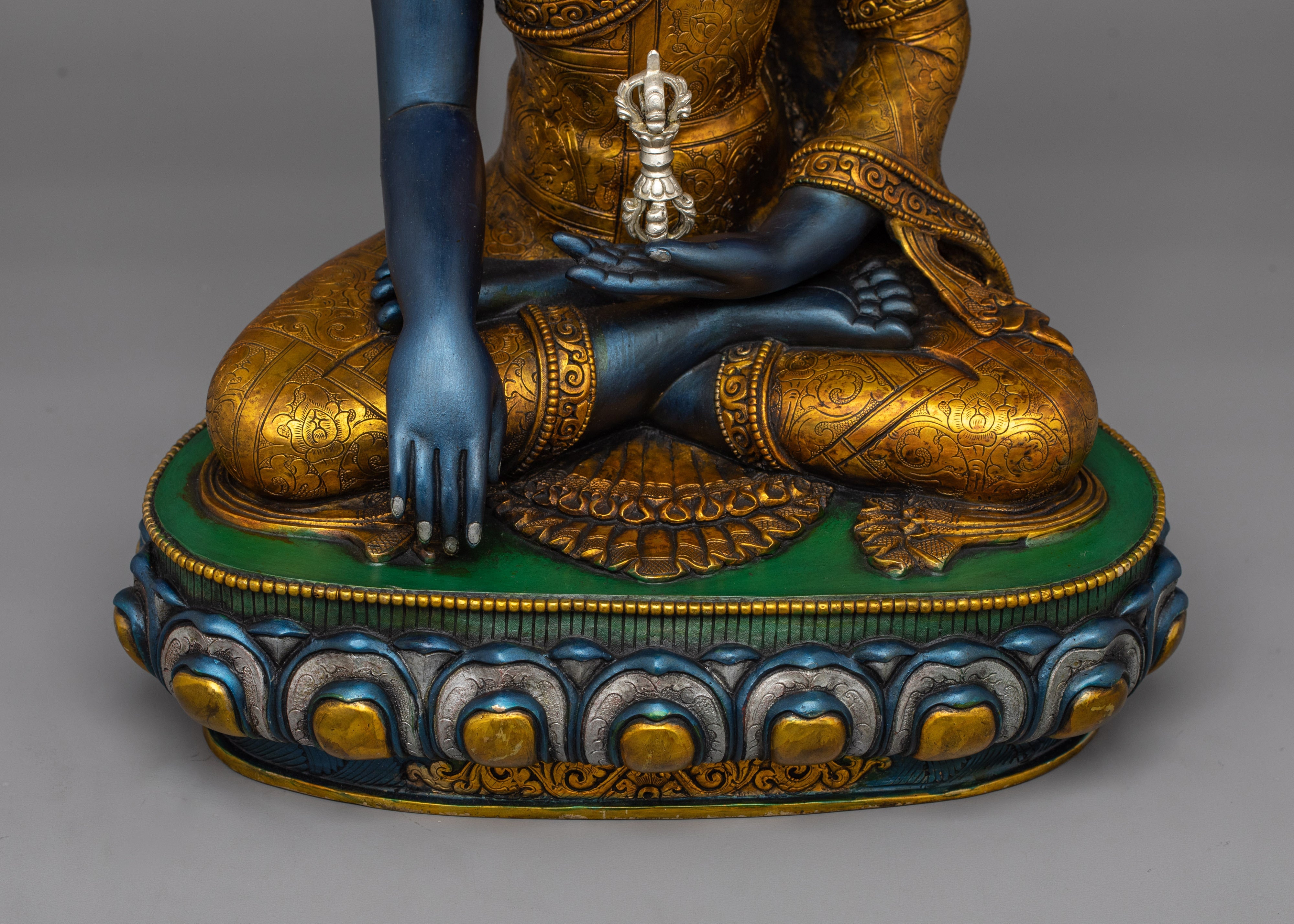 Handcrafted Tibetan Mitrugpa Figurine | The Immovable Protector