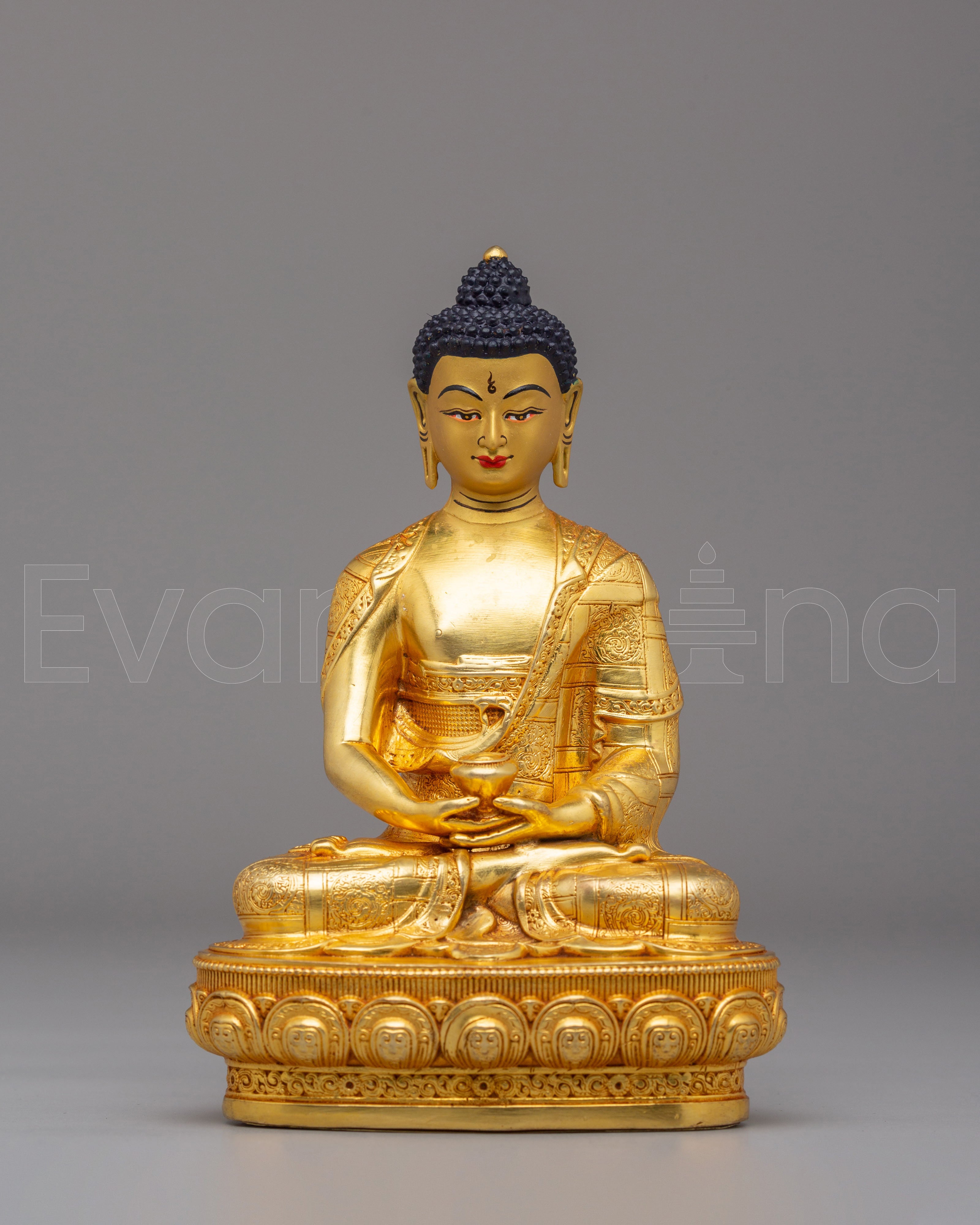 Handmade Amitabha Buddha Buddhist Statue | Sacred Artwork for Meditation