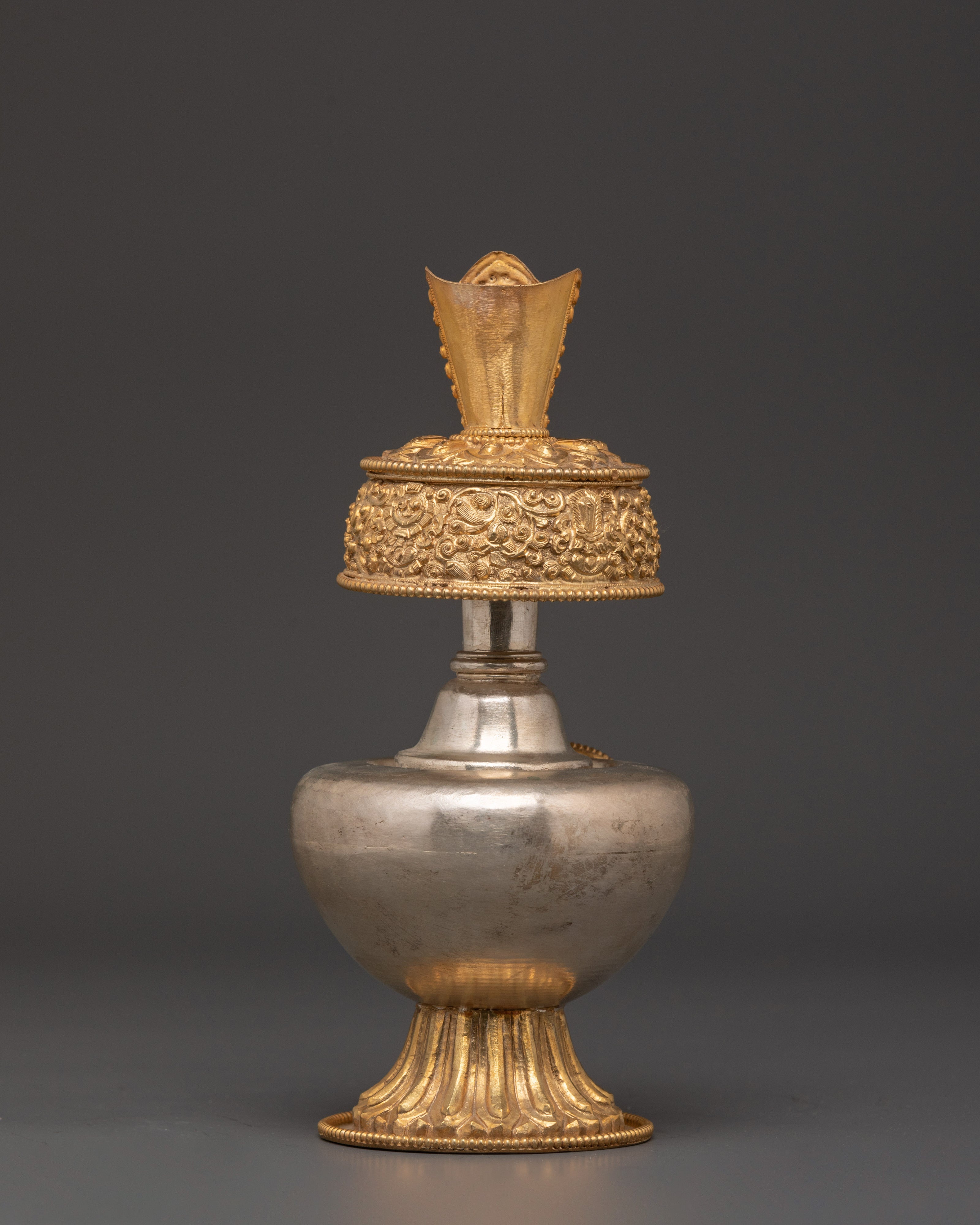 Tibetan Copper Bumba Vessel | Handcrafted Sacred Ritual Water Pot