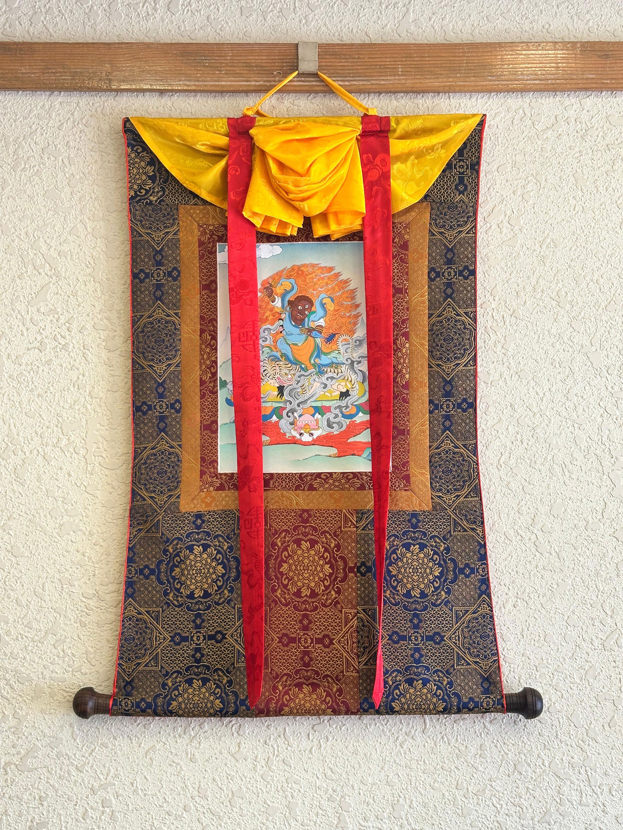 Dorje Drolo Thangka | Wrathful Manifestation of Guru Rinpoche | BROCADE