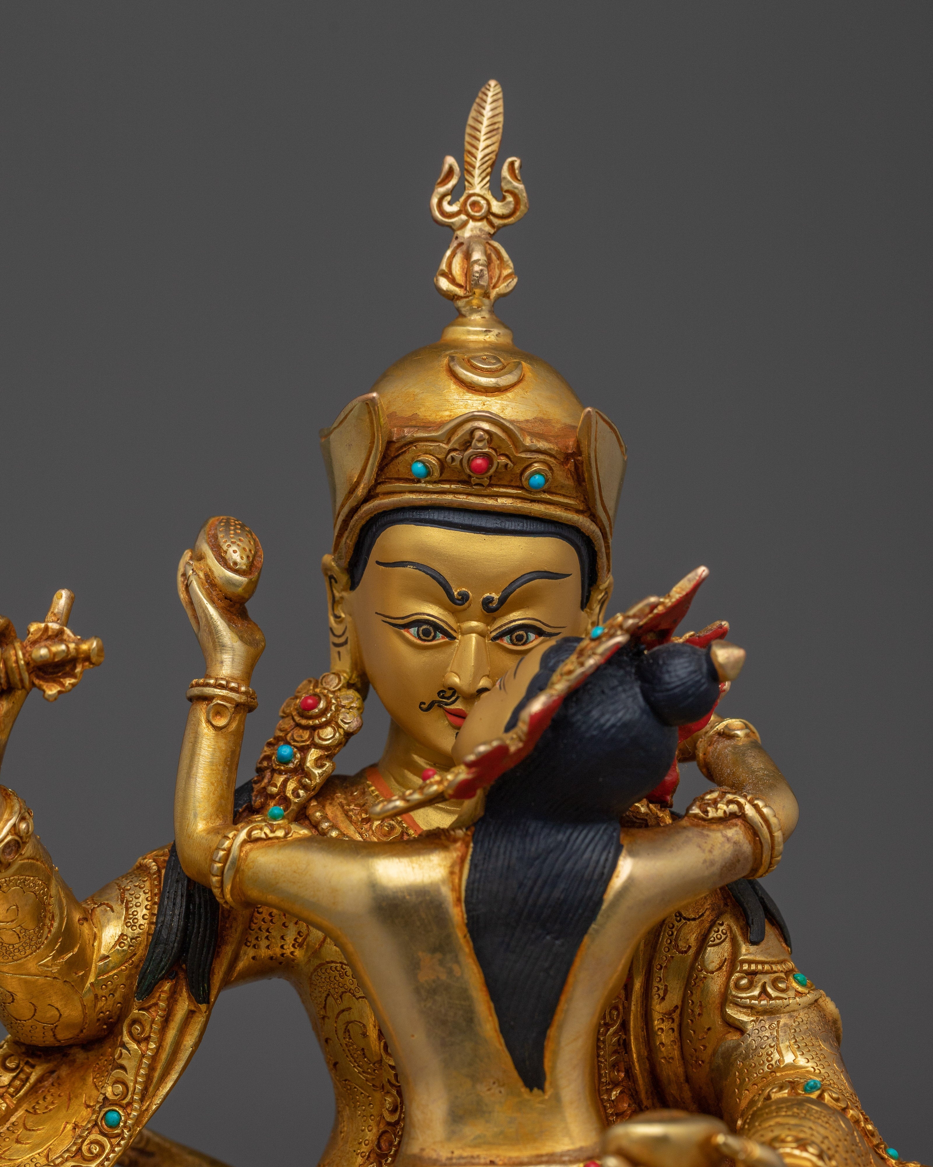 Divine Tantric Master Guru Rinpoche with Consort | Padmasambhava Statue