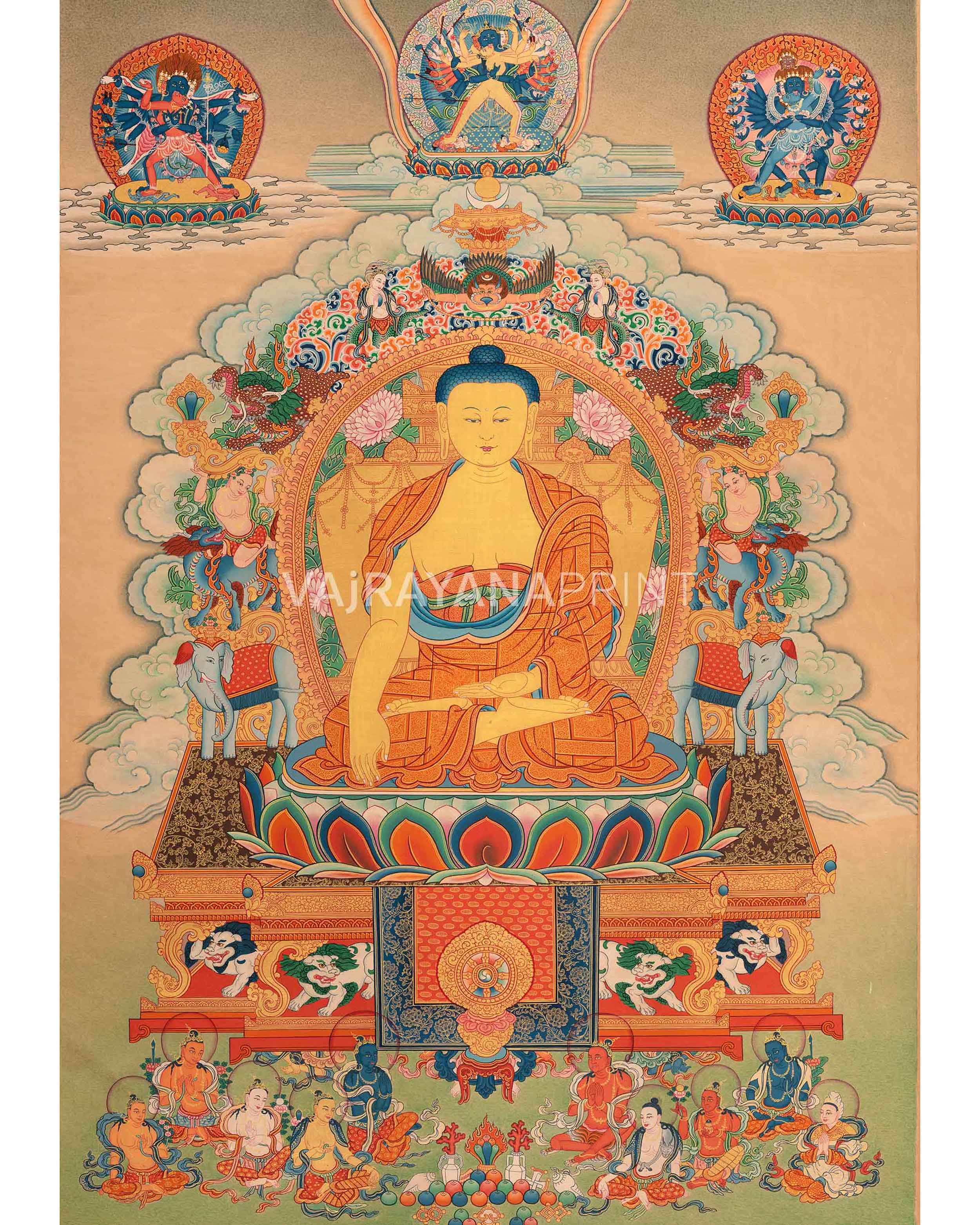 Buddha Shakyamuni Thangka Print