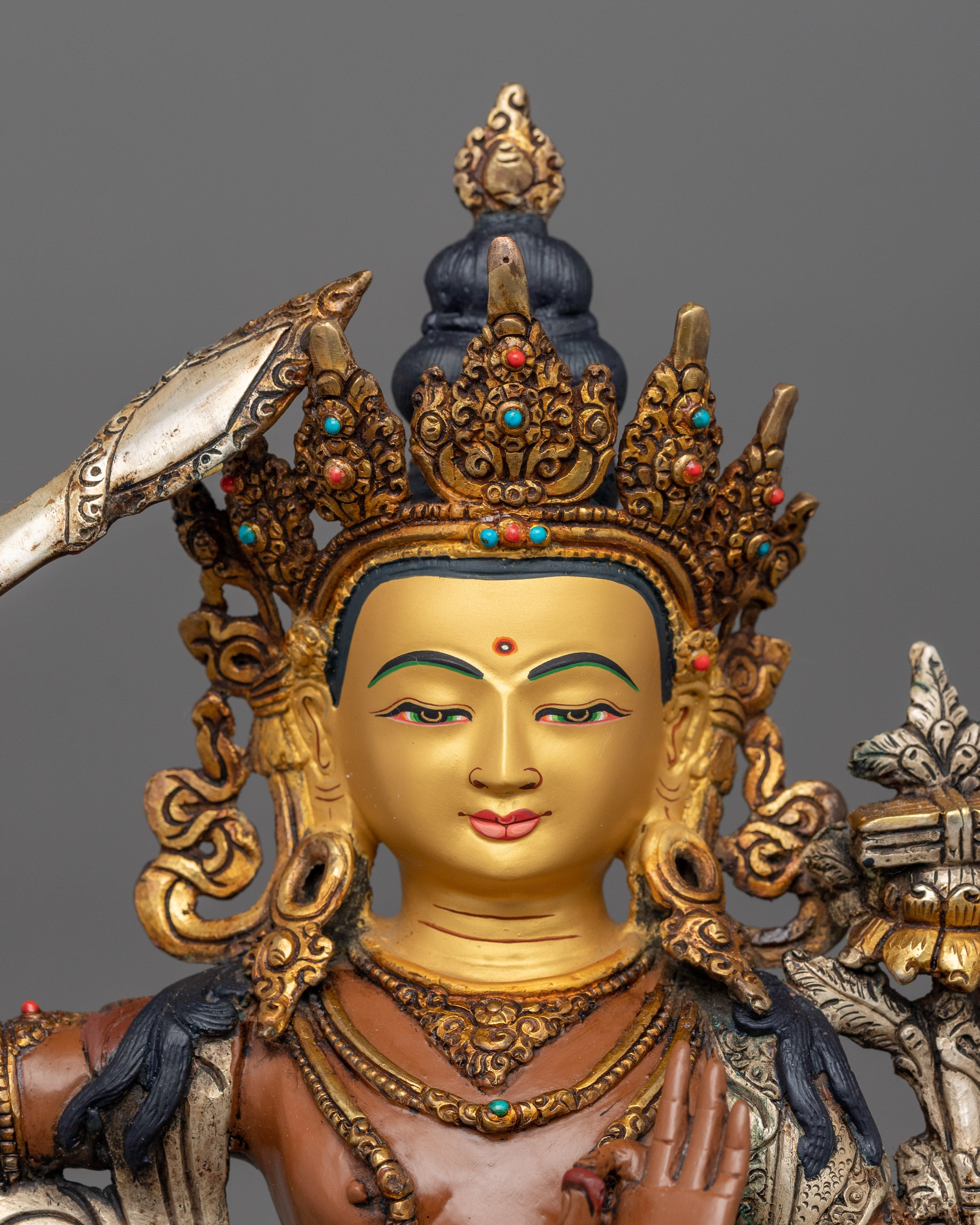 Youthful Bodhisattva Manjushri Statue | Sword of Wisdom