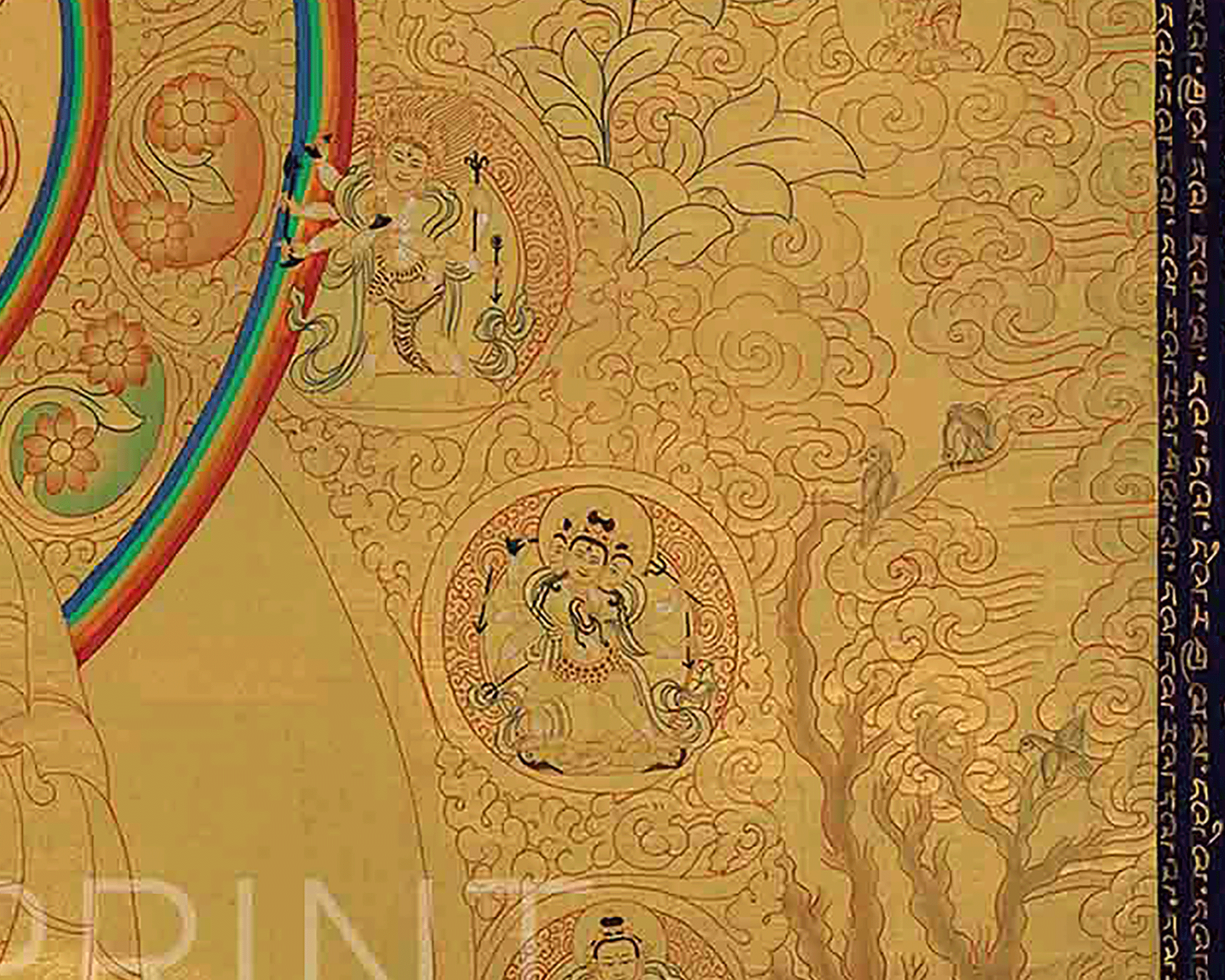 Buddha Shakyamuni Kadampa | Meditation Art| Traditional Wall Decor
