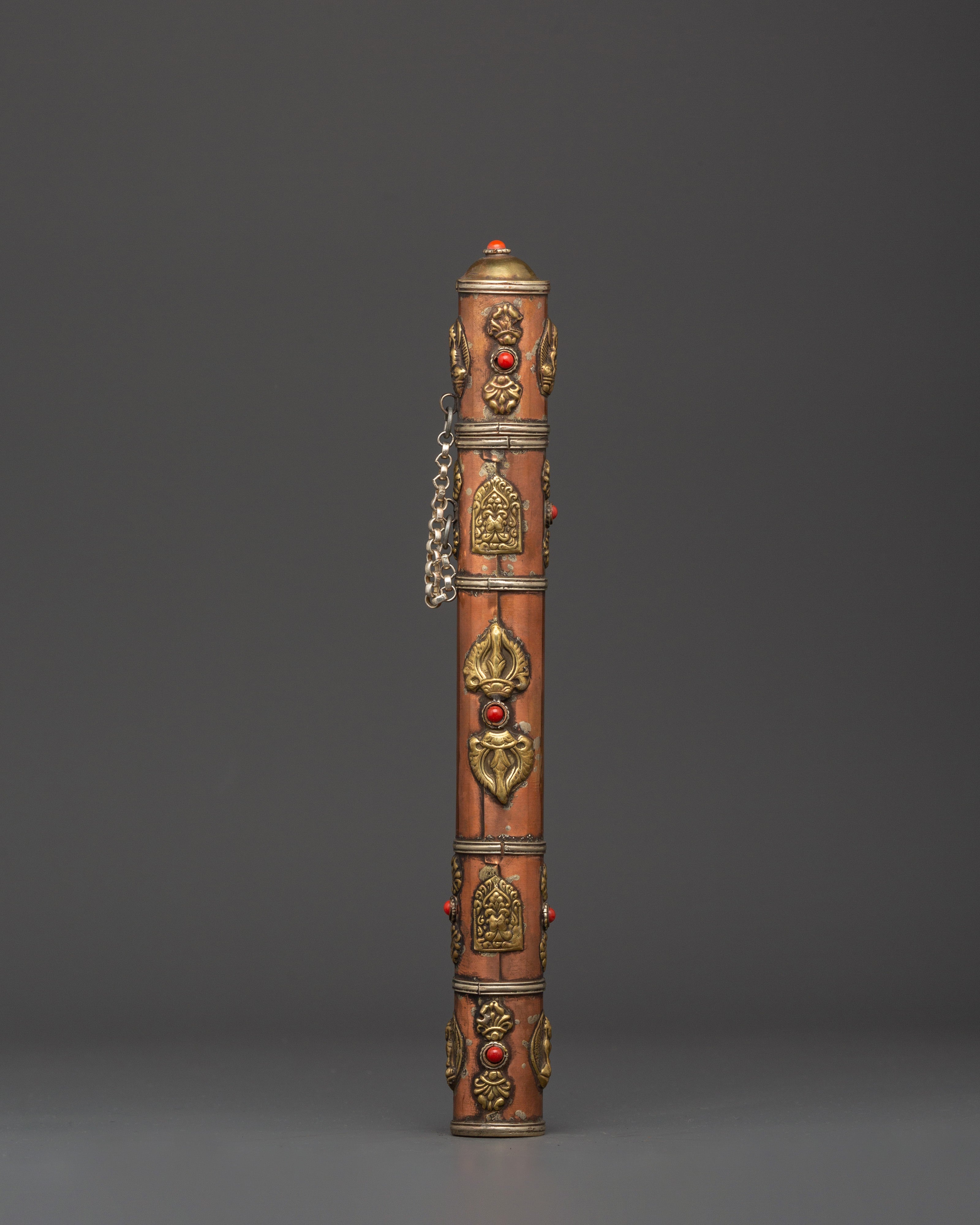 Tibetan Incense Holder with Brass
