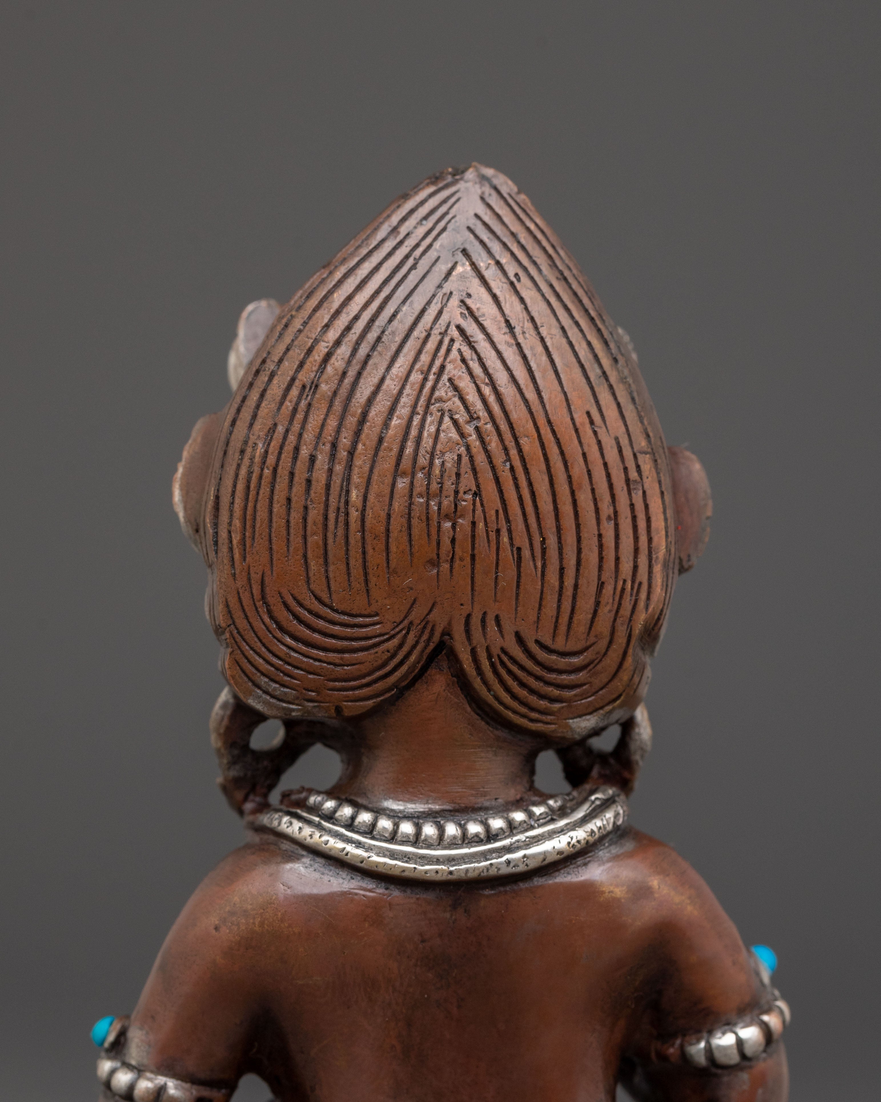 Black Dzambhala Sacred Statue | Buddhist Wealth Deity Art