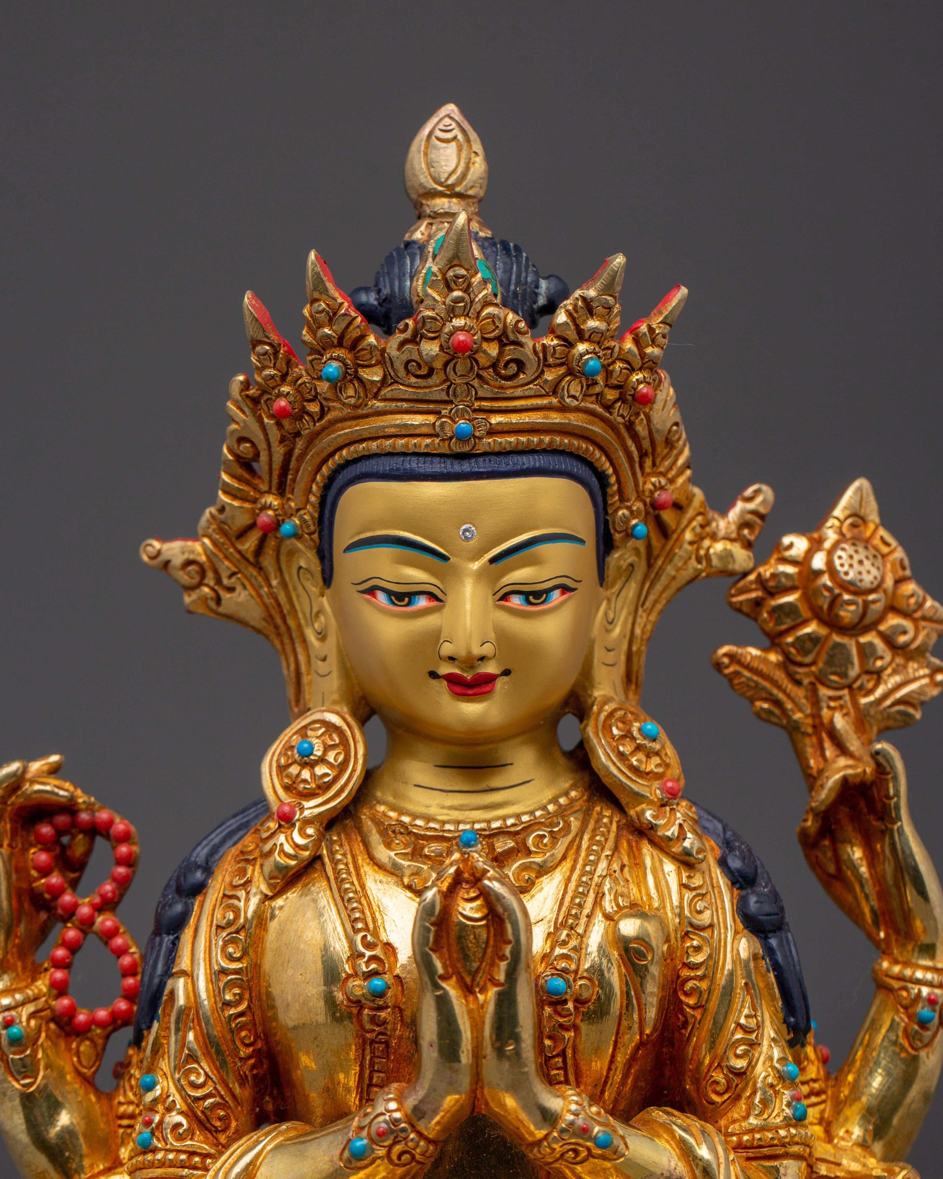 Deity of Great Compassion Chenrezig | The one who looks with unwavering eye