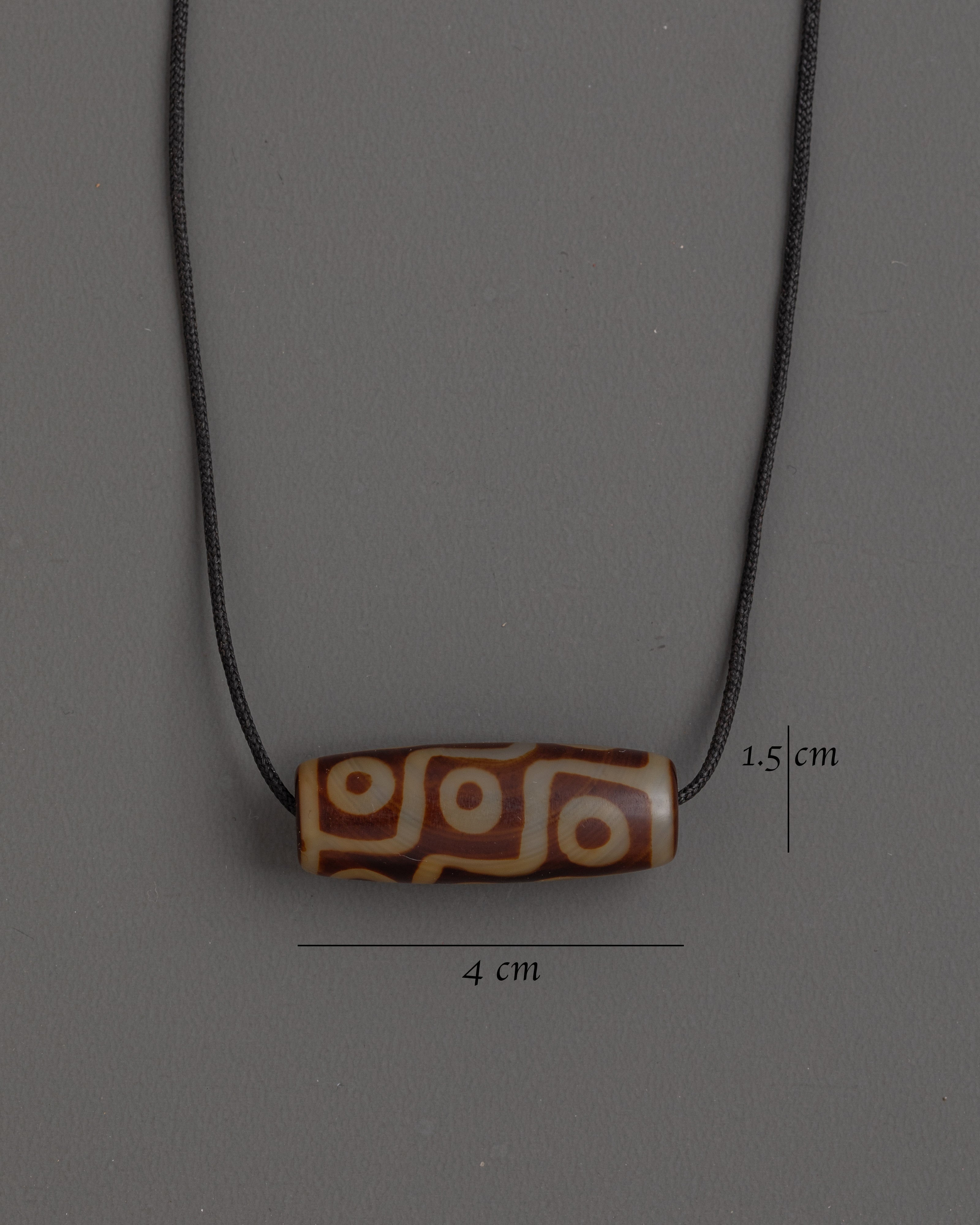 9 Eyed Dzi Tibetan Locket Necklace | Spiritual Healing Pendant