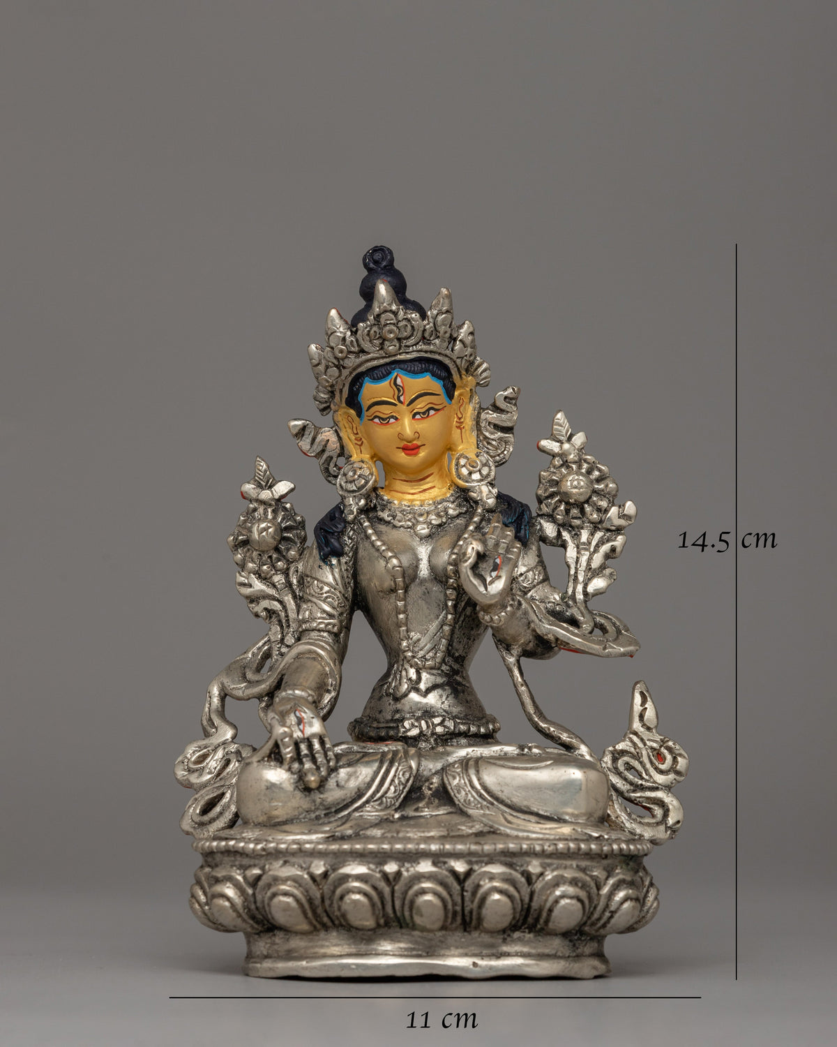 Dholma Karmo Statue | Handmade Buddhist Icon for Spiritual Pr
