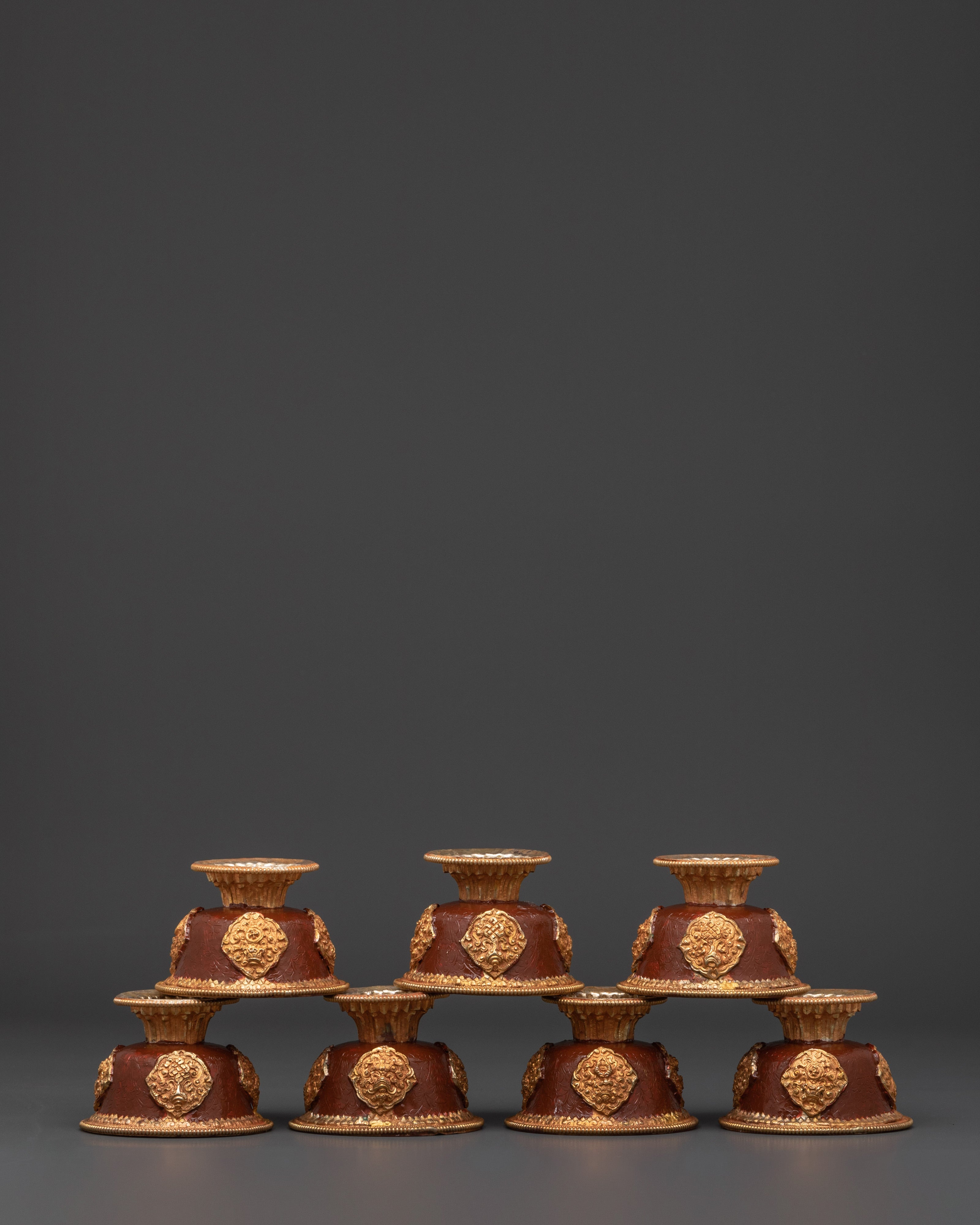 Handcrafted Buddhist Offering Bowl Set
