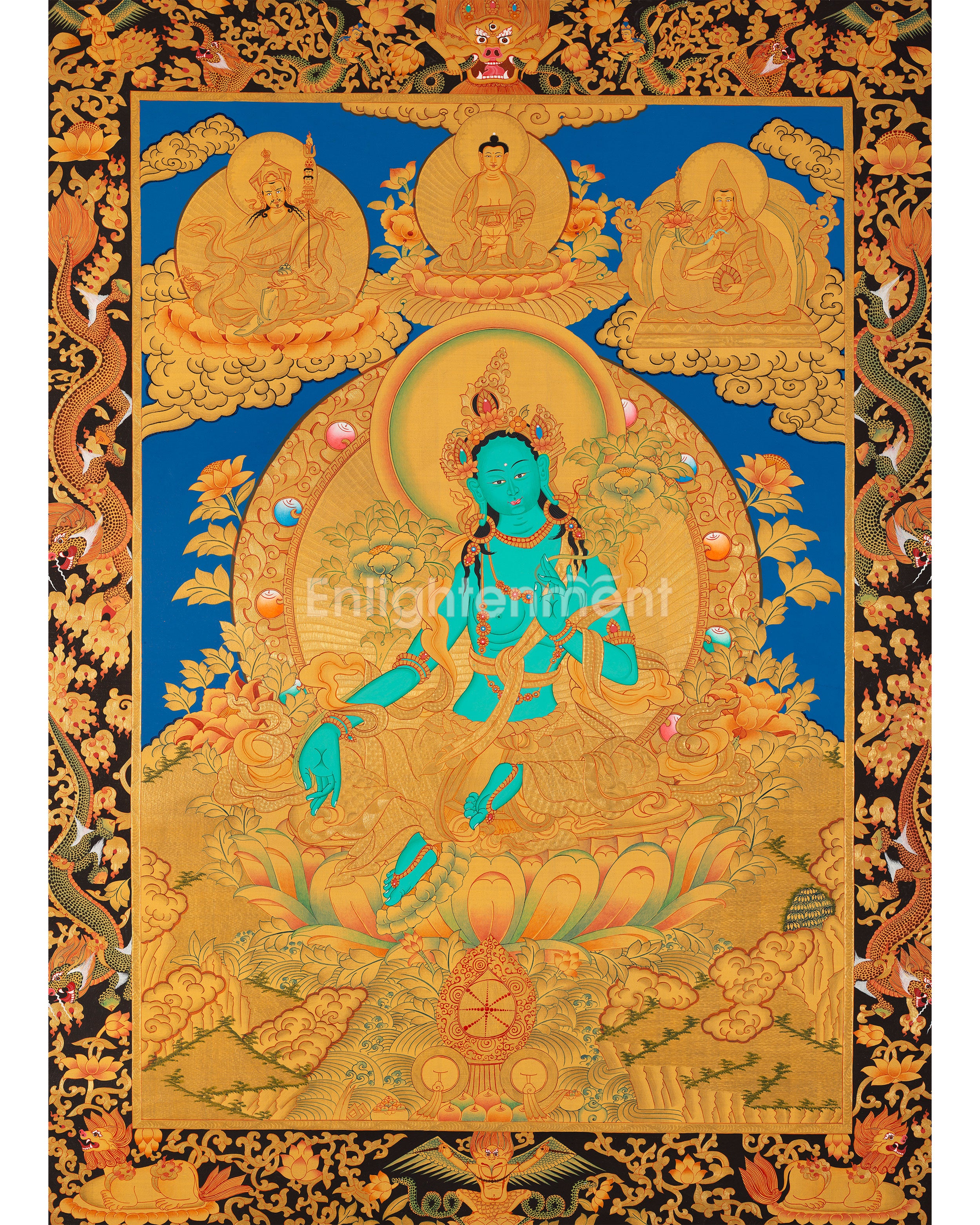 24K Gold Green Tara