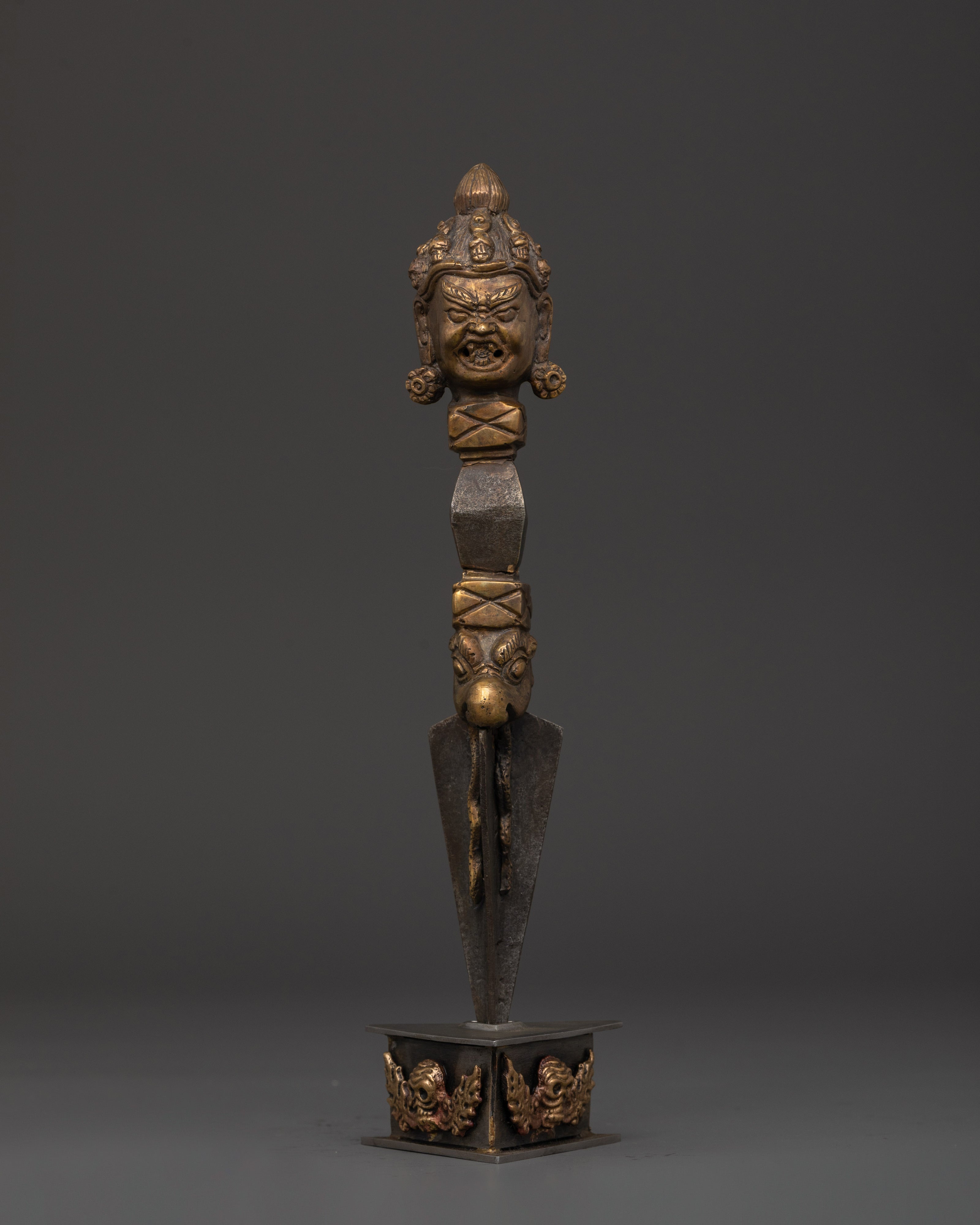 Tibetan Bronze Phurba deity