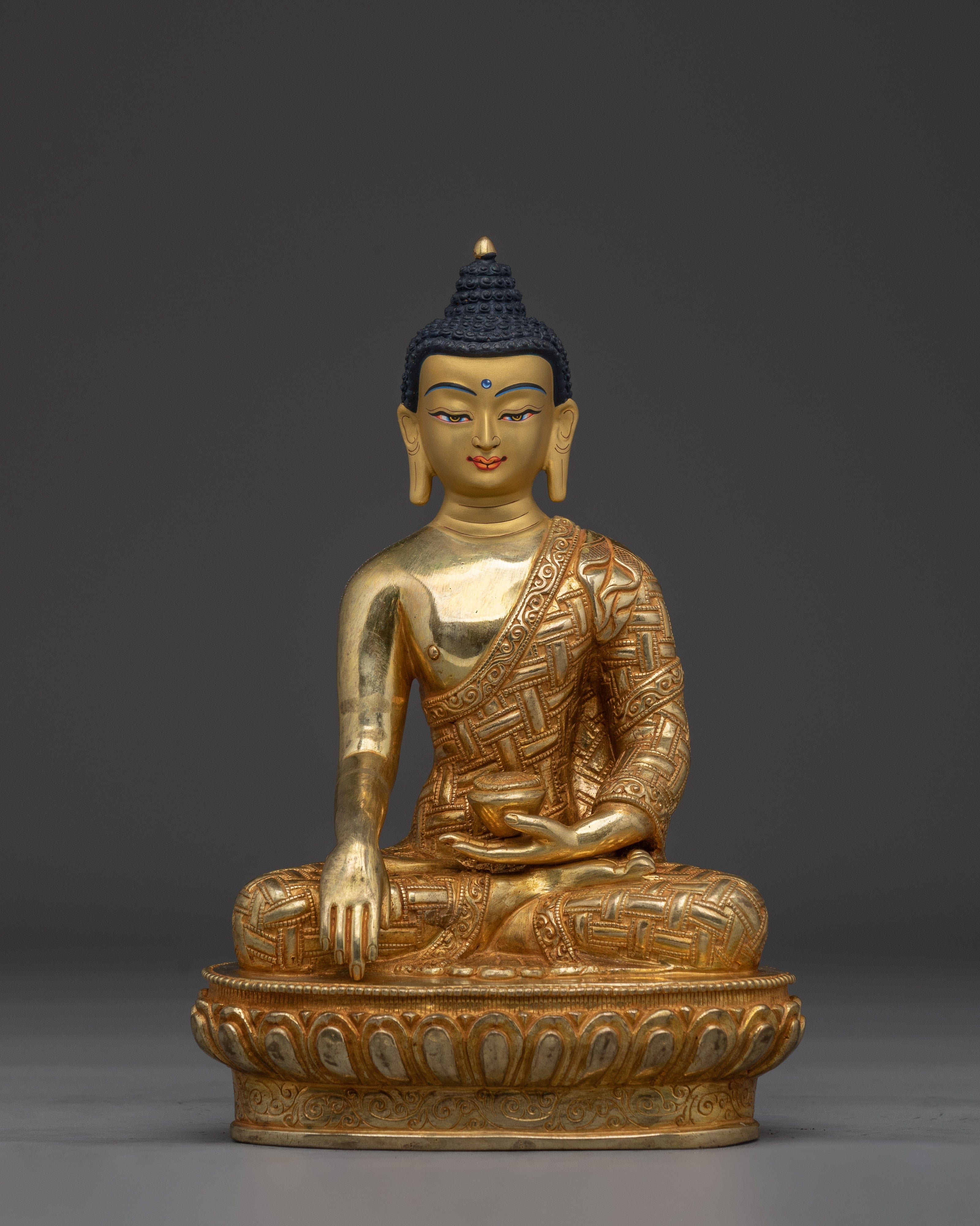Golden Shakyamuni Buddha Decor Figurine