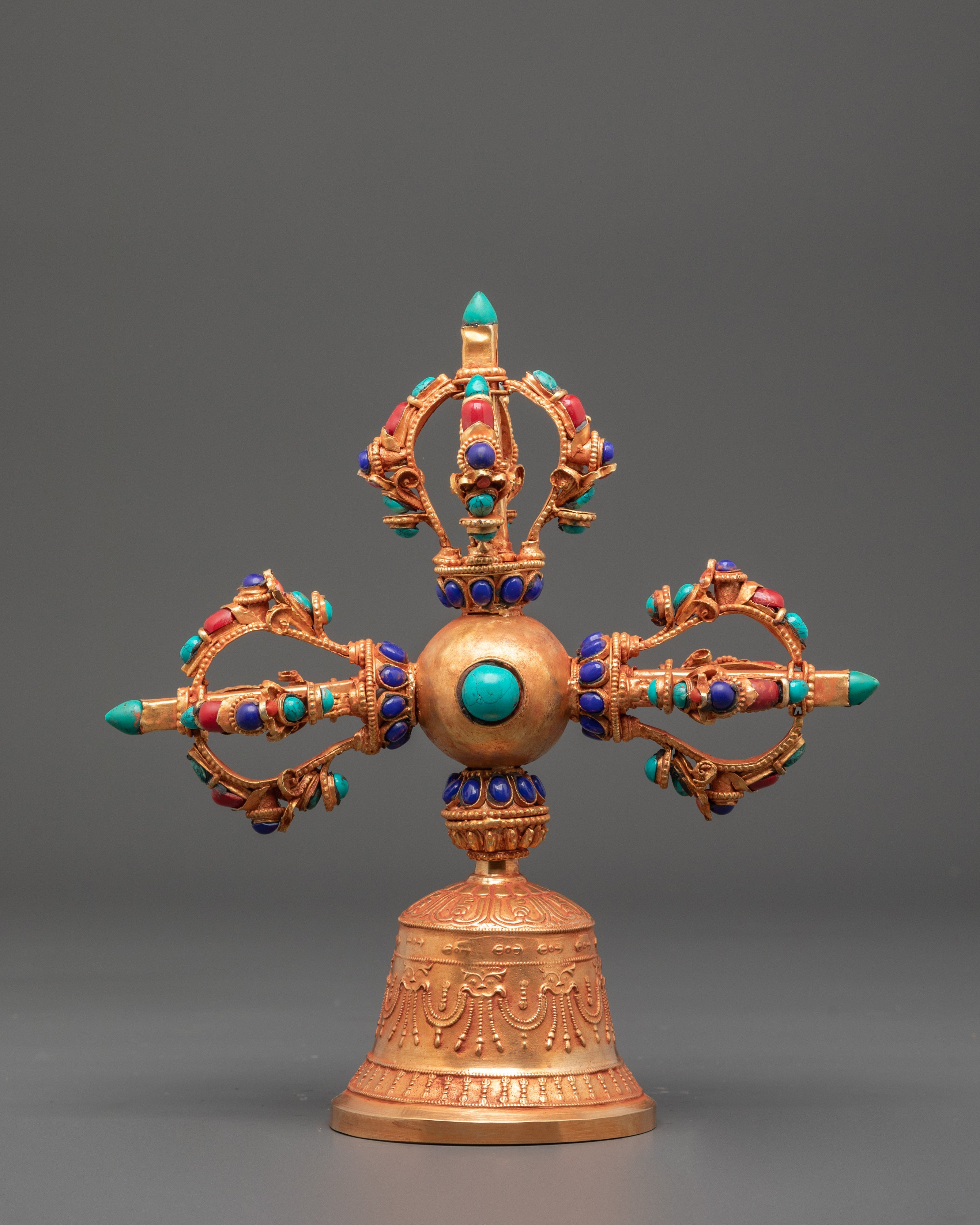 Gold Plated Bell for Ritual Ceremonies