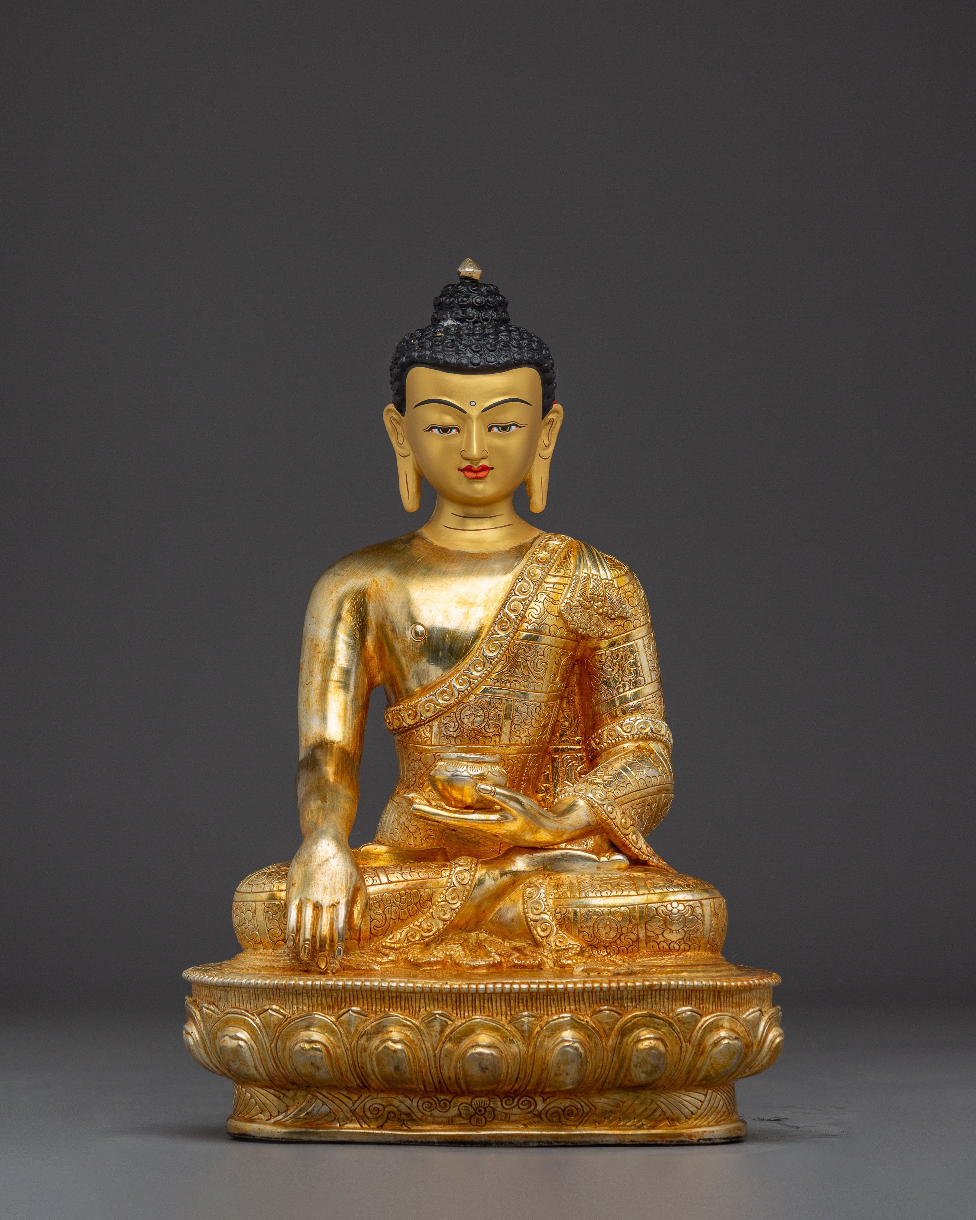 Copper Artwork Shakyamuni Buddha Statue