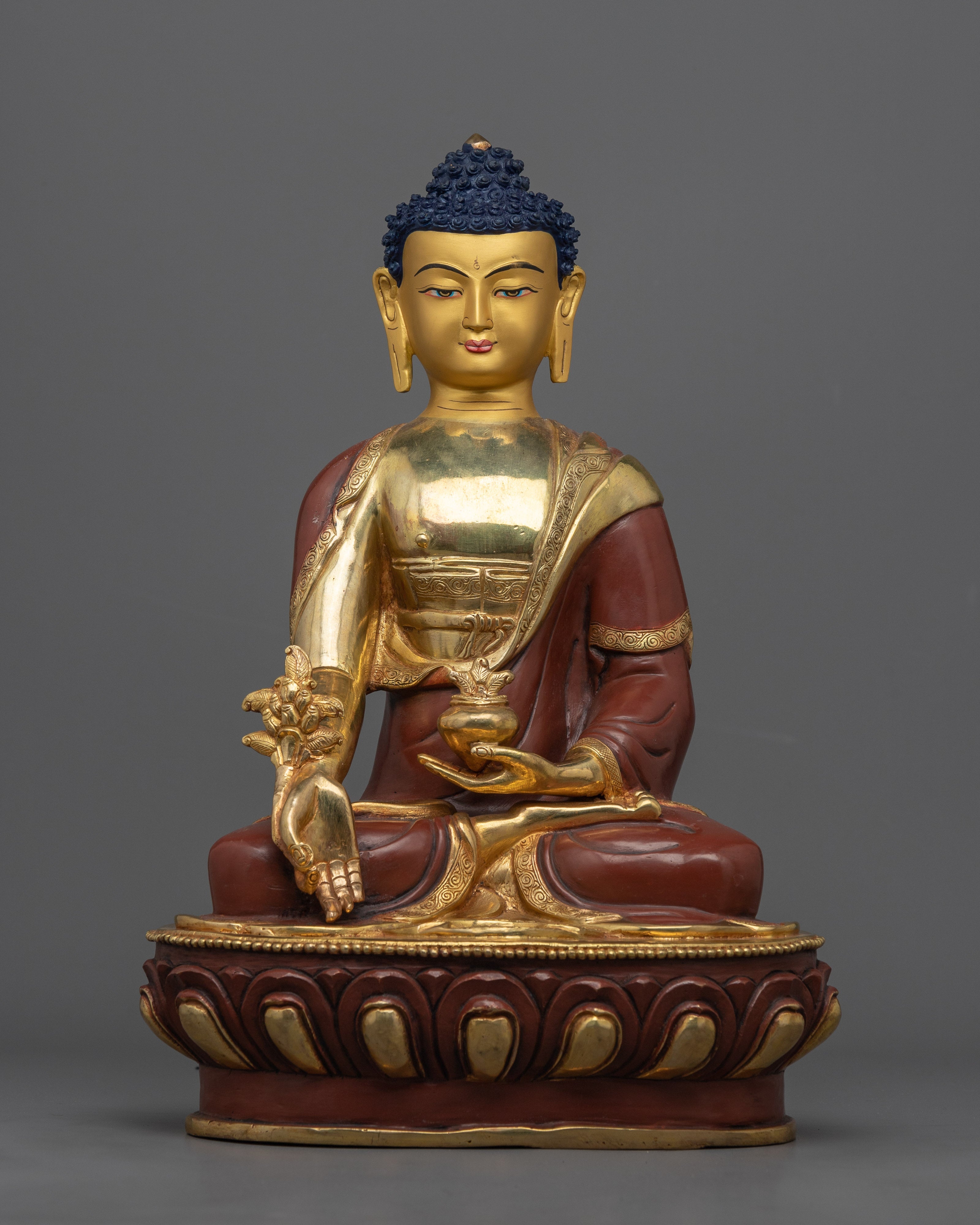 lapis lazuli medicine buddha statue