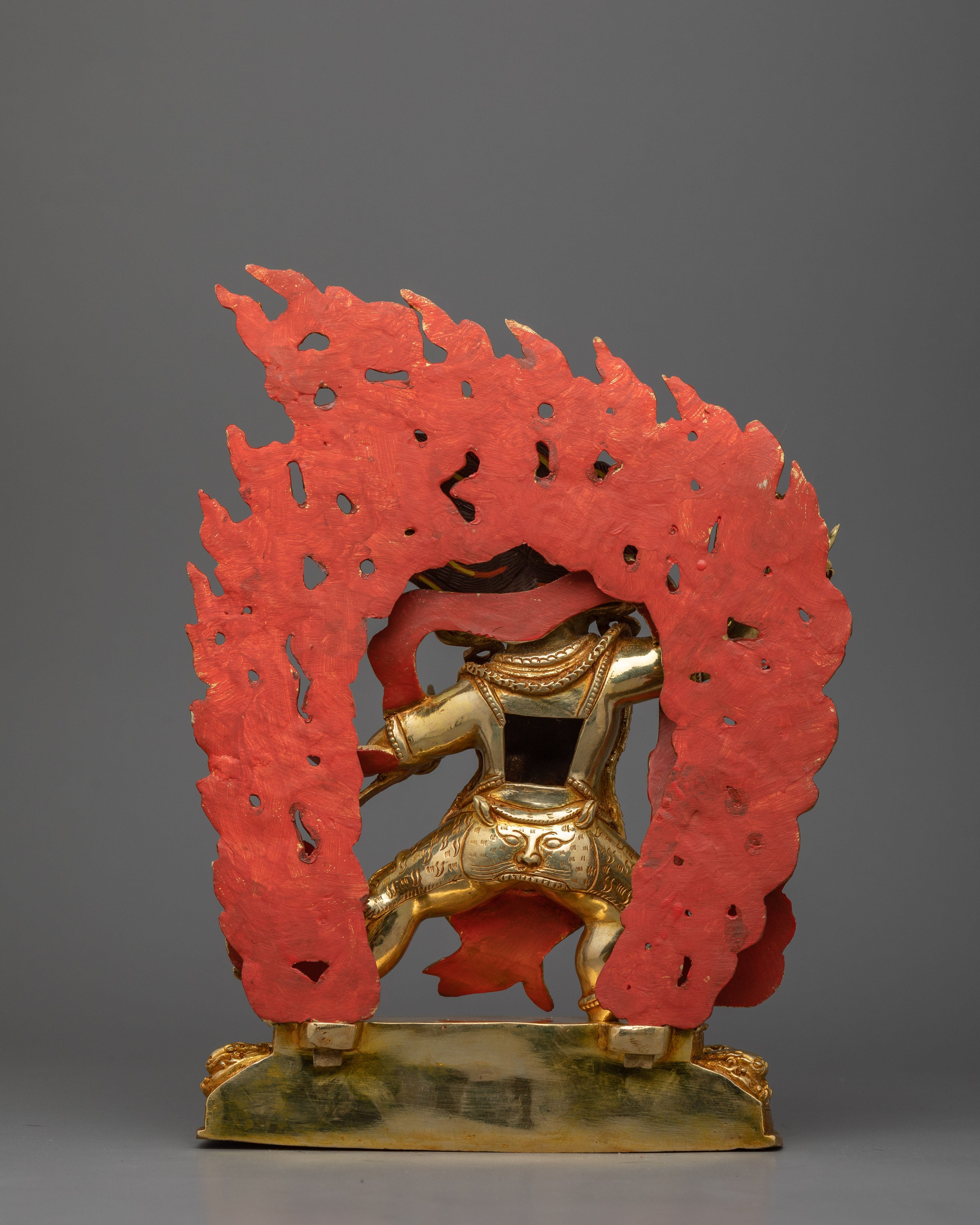 Buddhist Sculpture of Wrathful Vajrapani | Symbol of Protection and Spiritual Strength