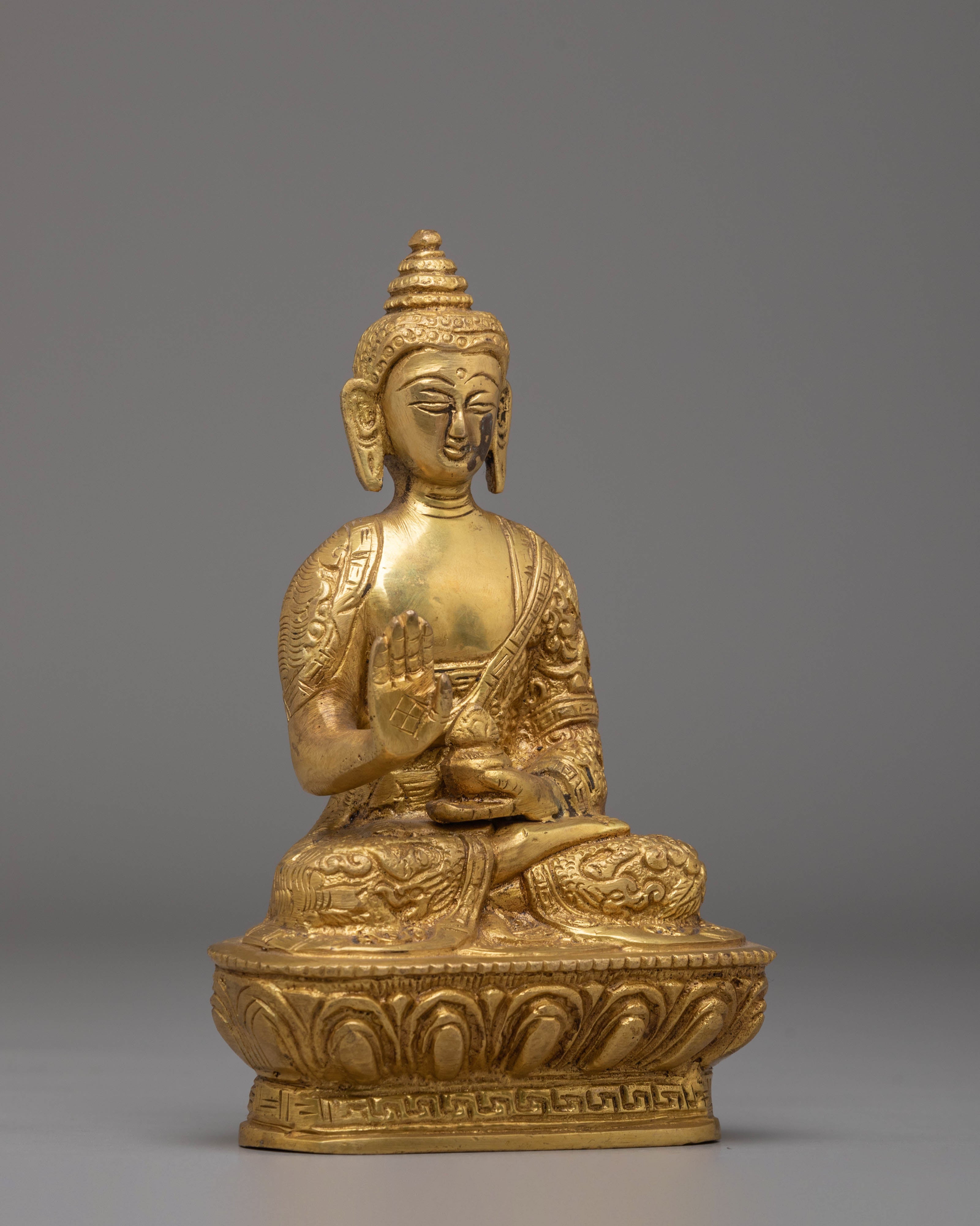 Handmade Amogasiddhi Buddha Statue | Symbol of Fearlessness and Enlightened Action