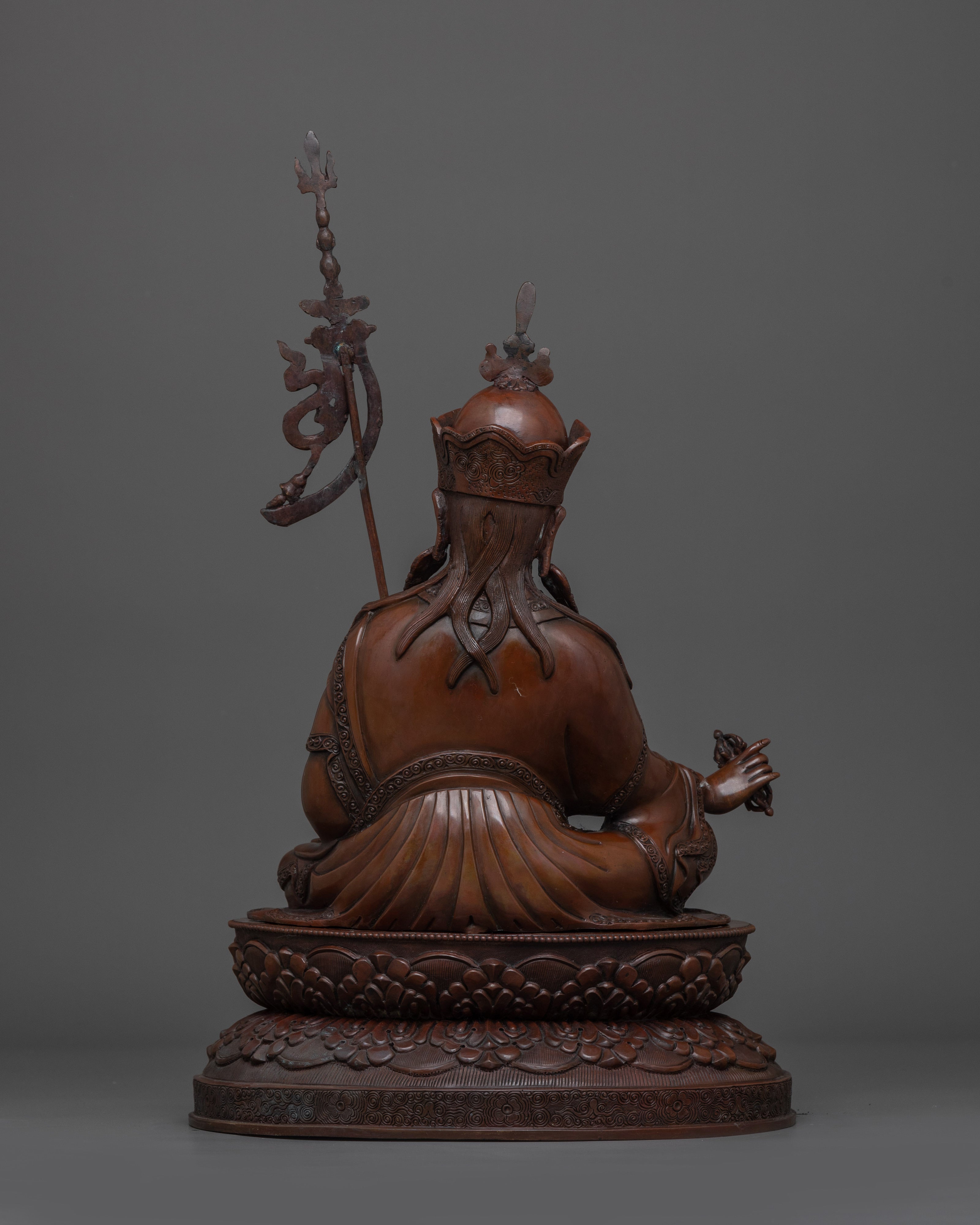 Oxidized Guru Rinpoche Tantric Master Statue | Precious Guru