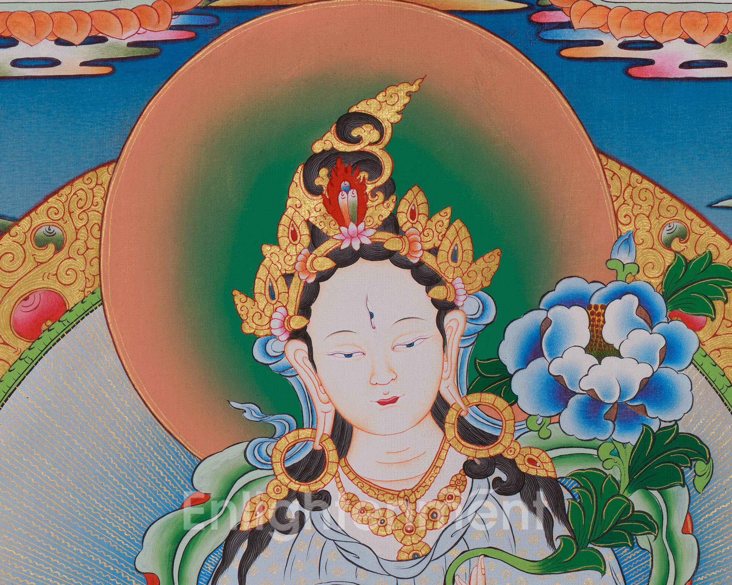 Sacred Thangka of White Tara | Revered Female Buddha In Vajrayana Buddhism