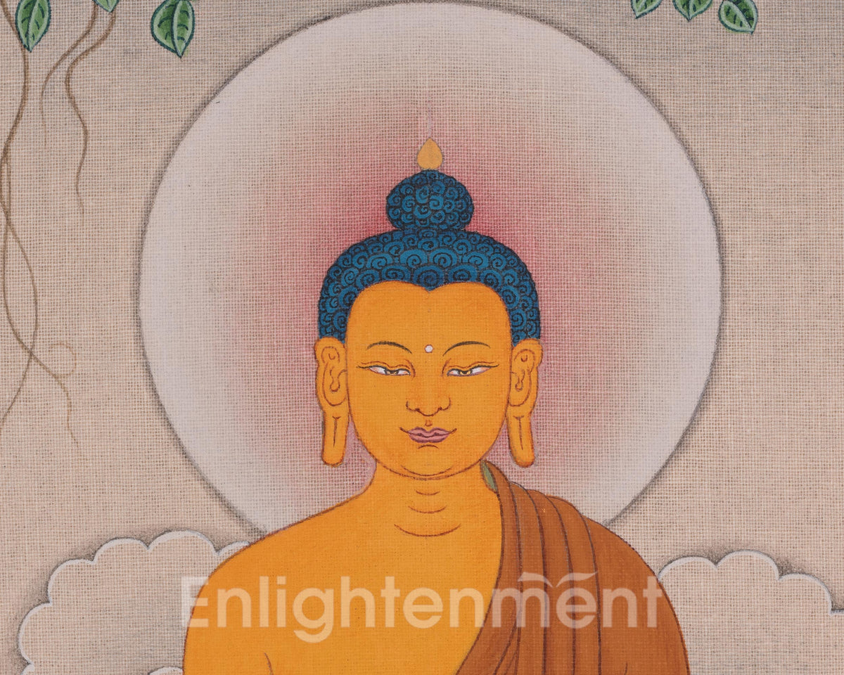 Shakyamuni Buddha Hand-painted Art | Siddhartha Gautam | Enlightened Master Painting
