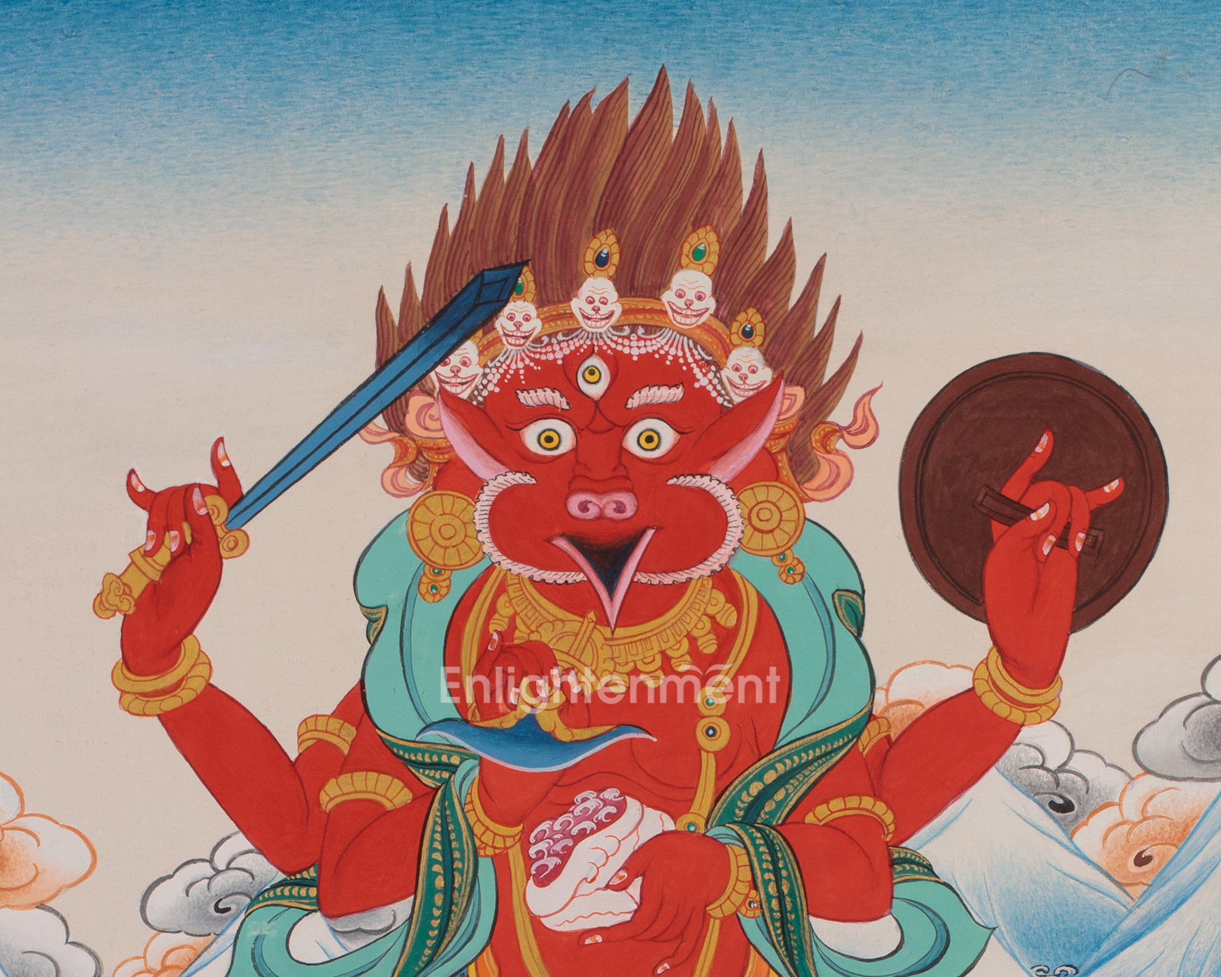 Garuda Thangka | Buddhist & Hindu Deity of Protection