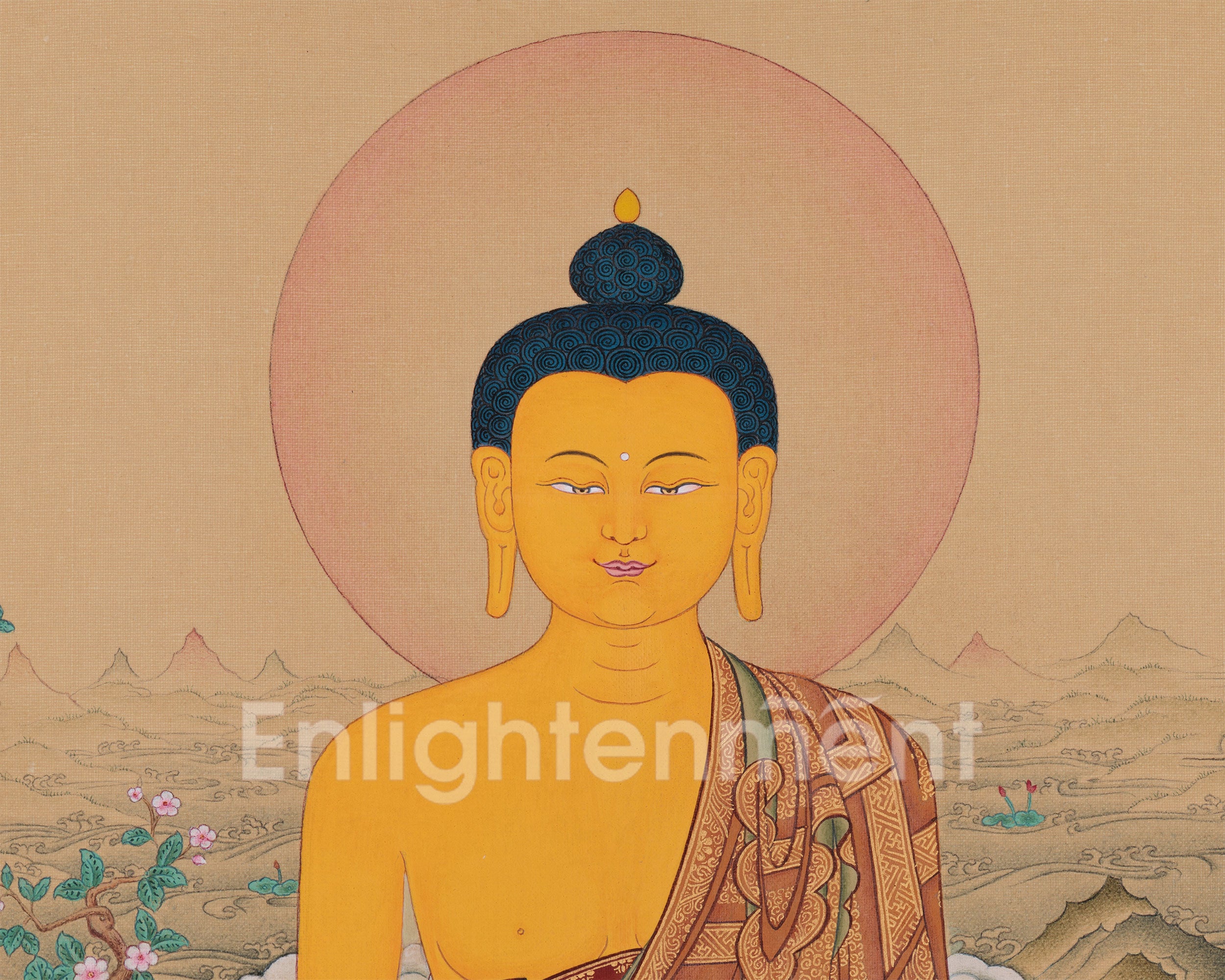 Dharma Teacher Thangka of Shakyamuni | Enlightened Buddha of Wisdom