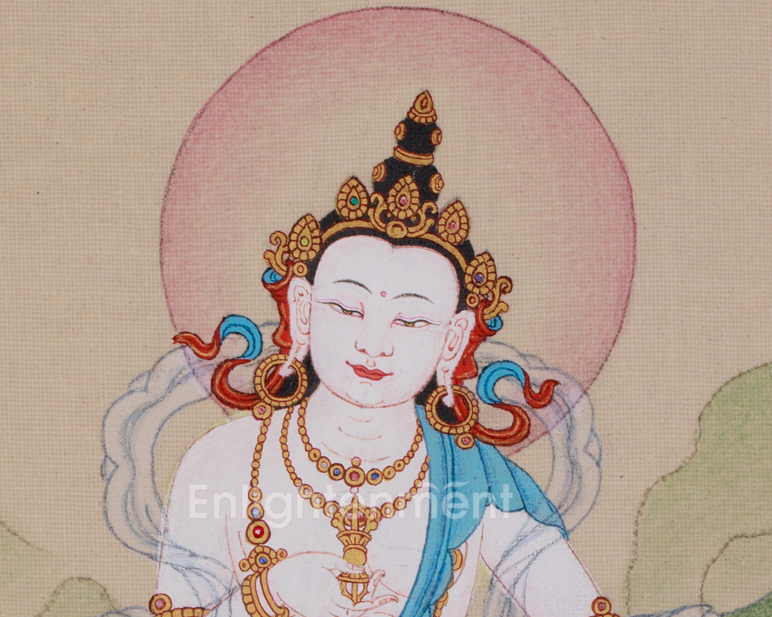 Sacred Thangka of Vajrasattva | Purification Deity Buddhist Art