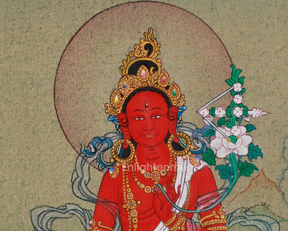 Himalayan Red Tara Thangka | Goddess of Protection and Compassion