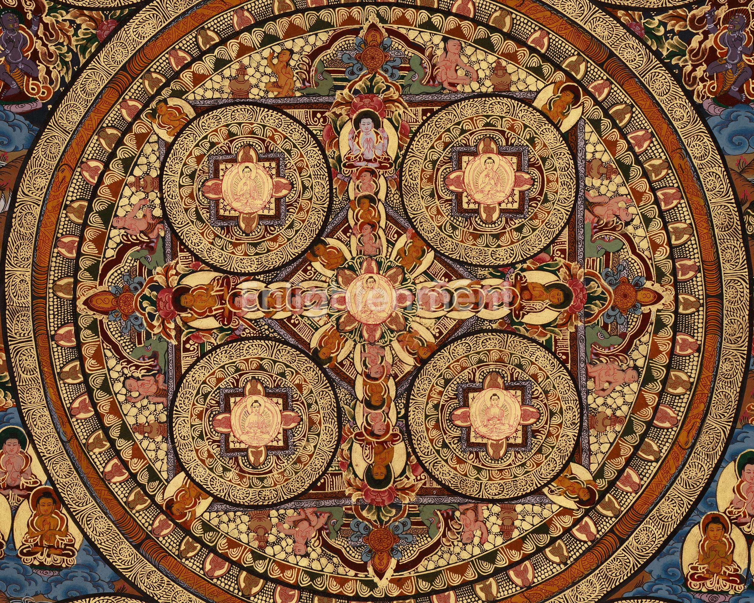 Traditional Art of Buddha Mandala | A Sacred Representation of the Enlightened Universe