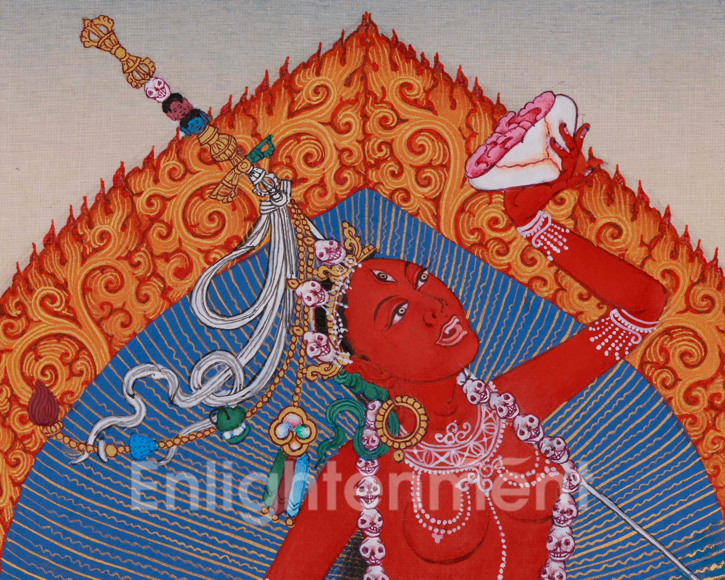 Tibetan Vajrayogini Painting | Tantric Goddess of Wisdom and Power