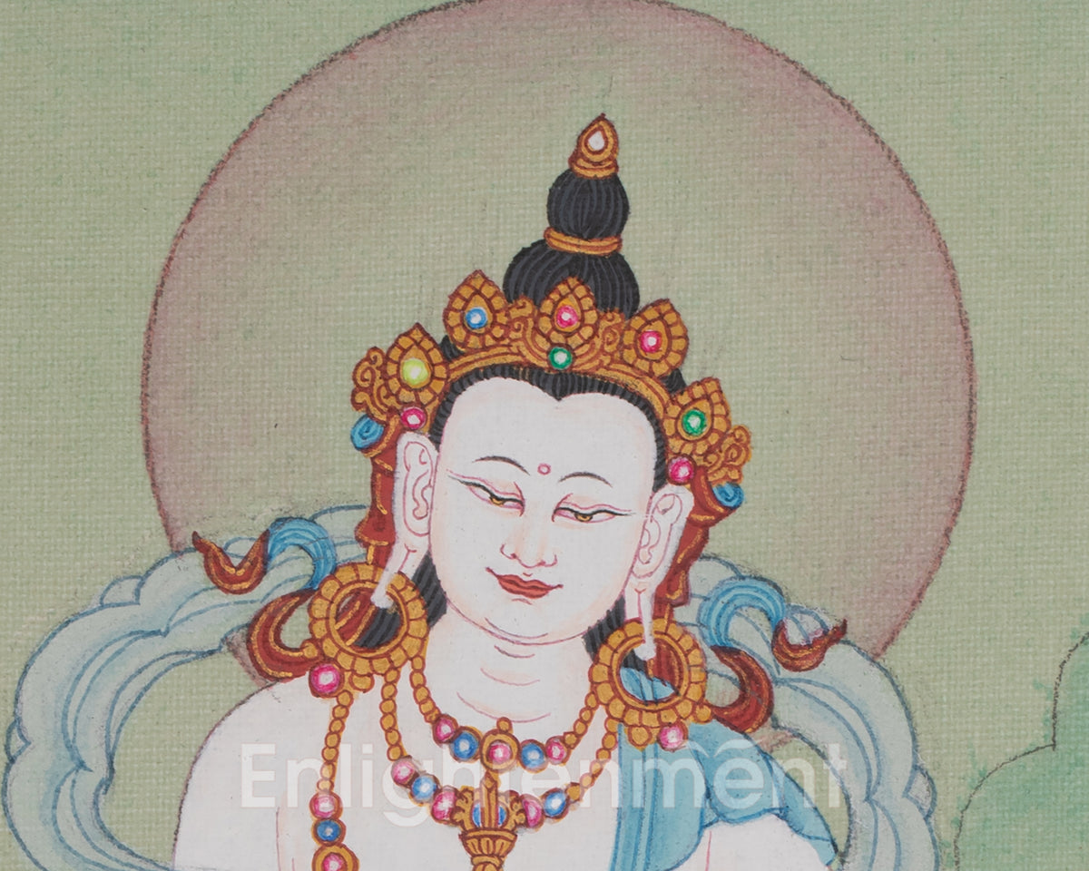 Vajrasattva Traditional Thangka | Sacred Symbol of Purification and Enlightened Wisdom