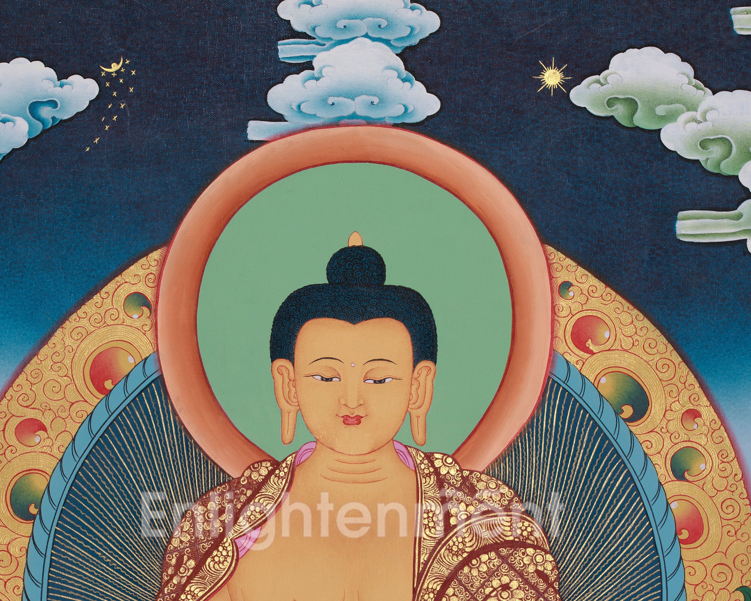 The Shakyamuni Buddha Thangka | Symbol of Enlightenment & Inner Peace